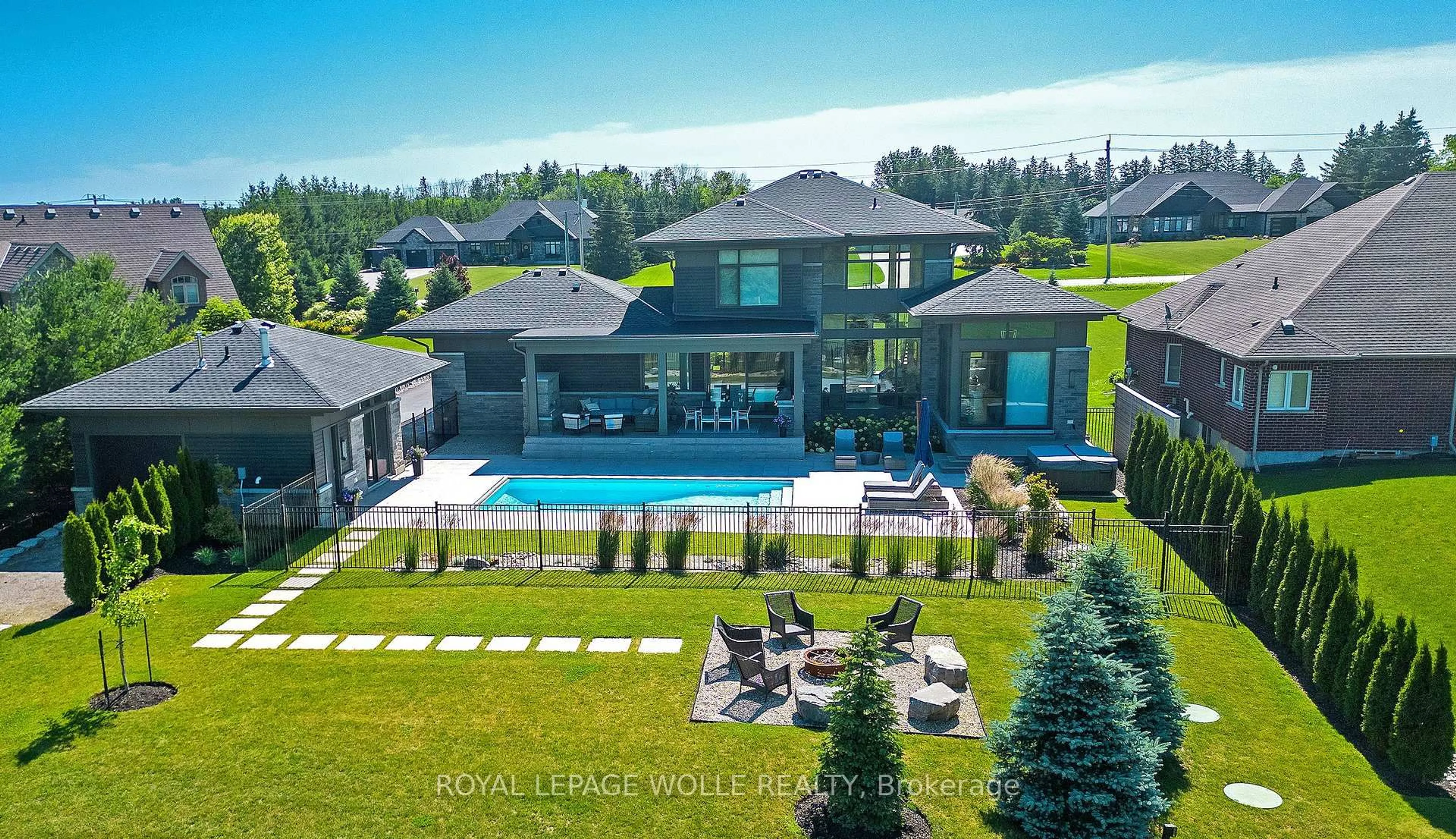 A pic from outside/outdoor area/front of a property/back of a property/a pic from drone, unknown for 1826 Moser Young Rd, Wellesley Ontario N0B 2T0