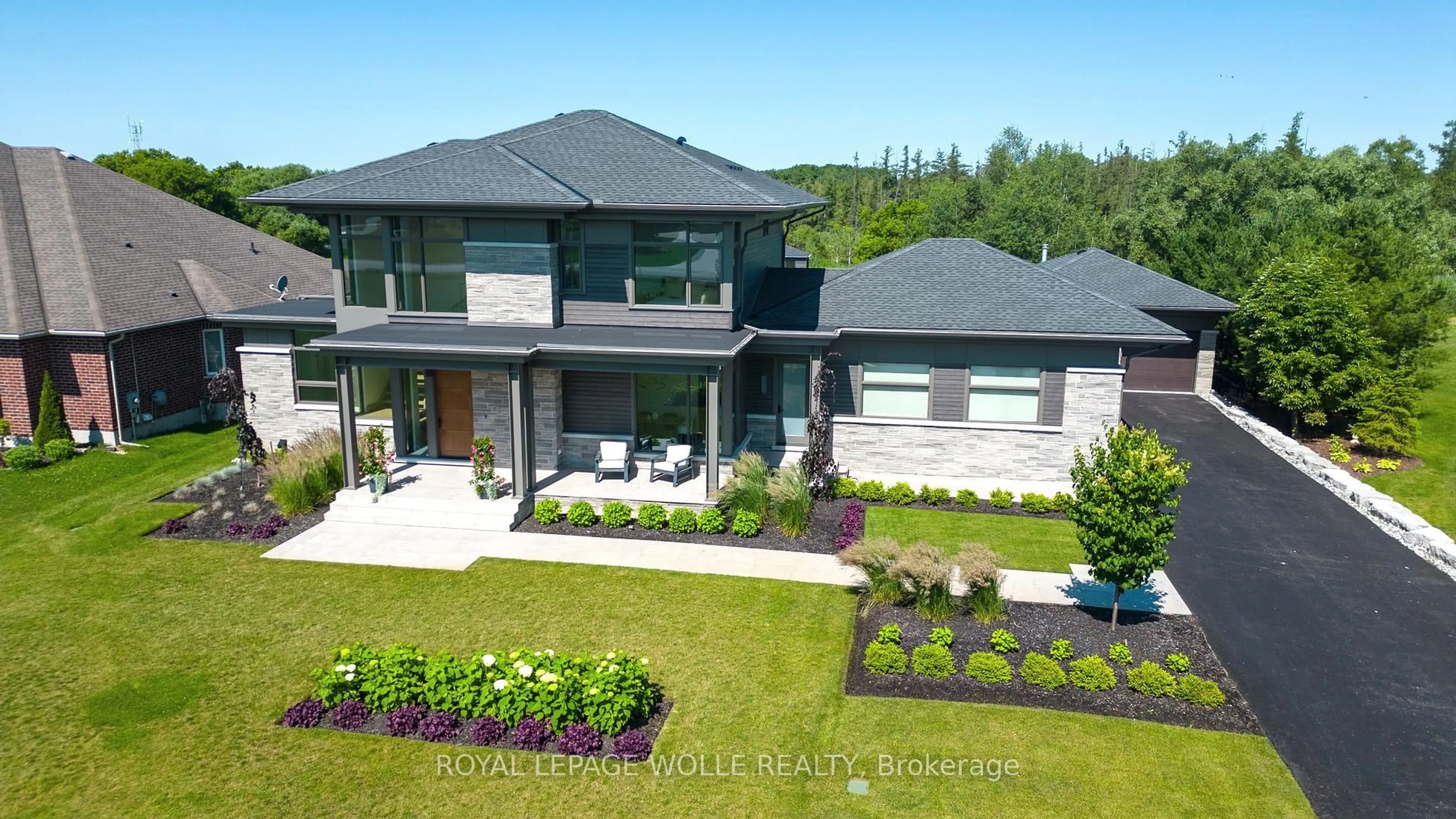 A pic from outside/outdoor area/front of a property/back of a property/a pic from drone, street for 1826 Moser Young Rd, Wellesley Ontario N0B 2T0