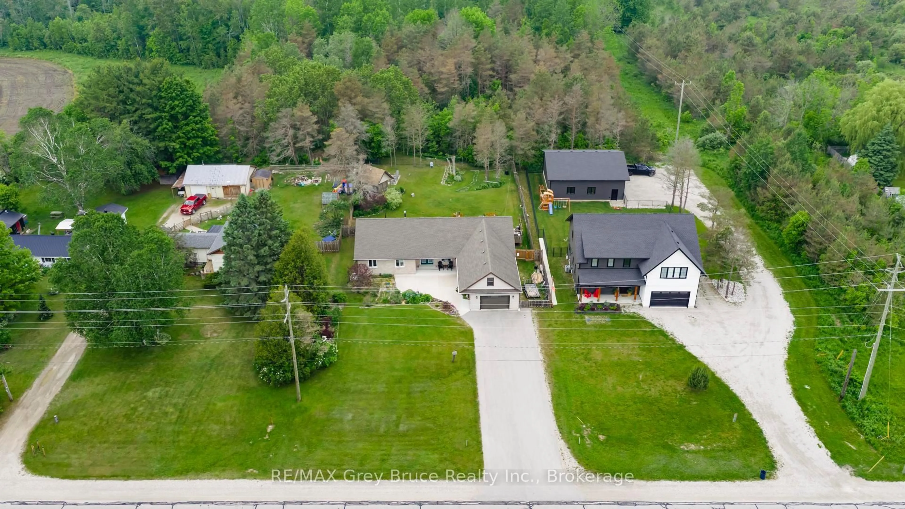 A pic from outside/outdoor area/front of a property/back of a property/a pic from drone, street for 236 Bruce St, South Bruce Peninsula Ontario N0H 2T0