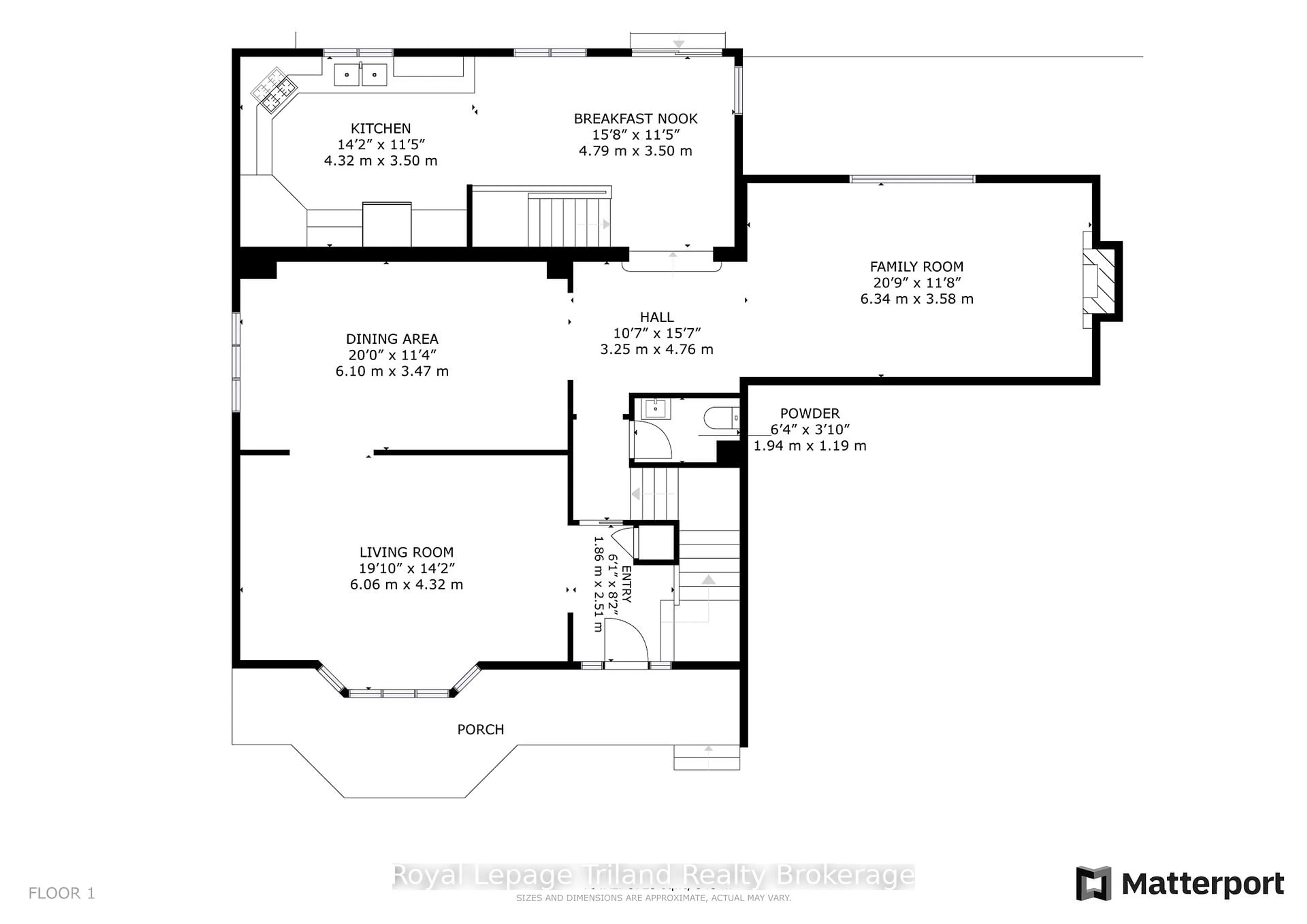 Floor plan for 444 Lee Ave, Woodstock Ontario N4S 6Y3