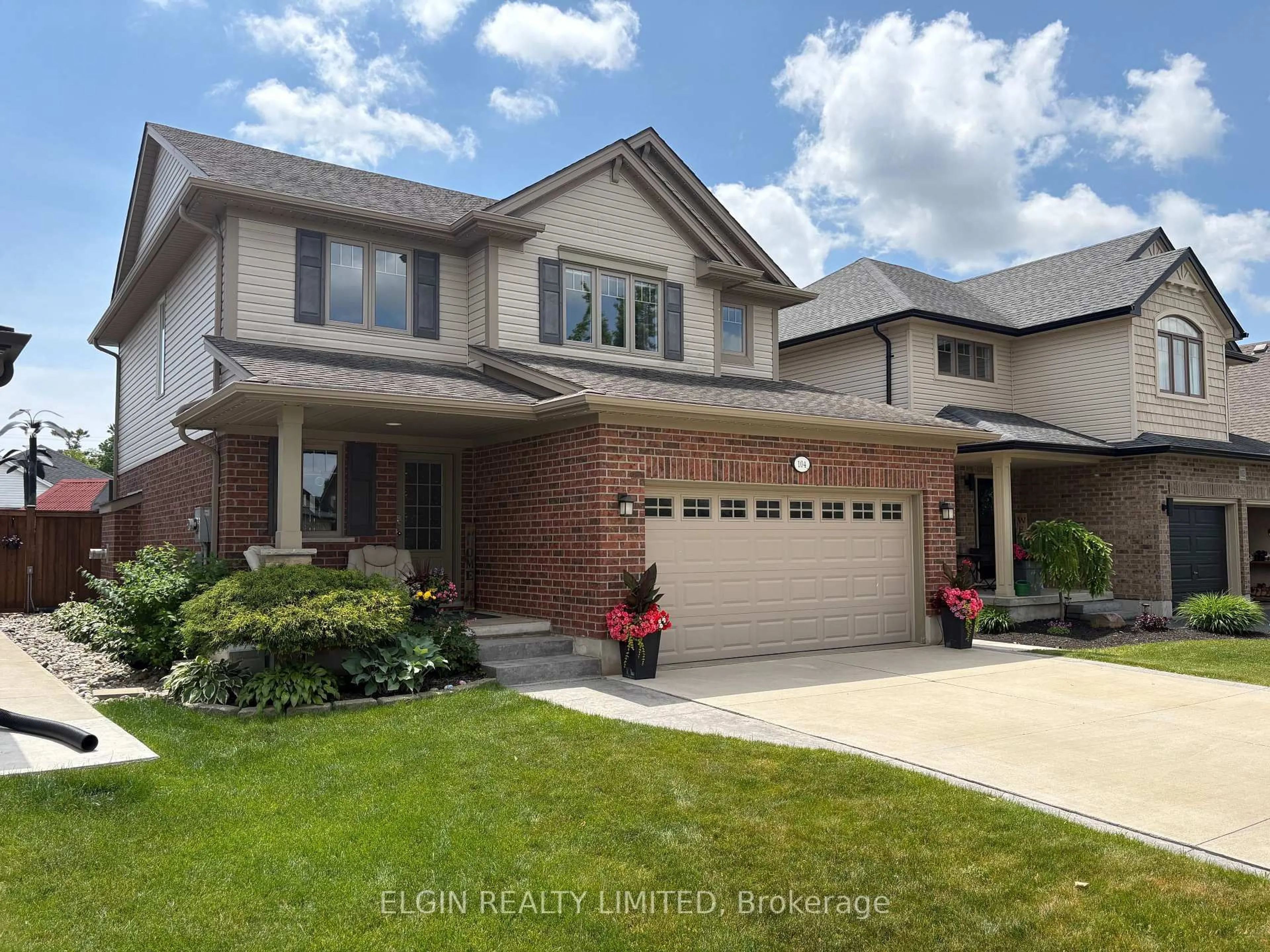 Home with brick exterior material, street for 104 Westlake Dr, St. Thomas Ontario N5P 0B7