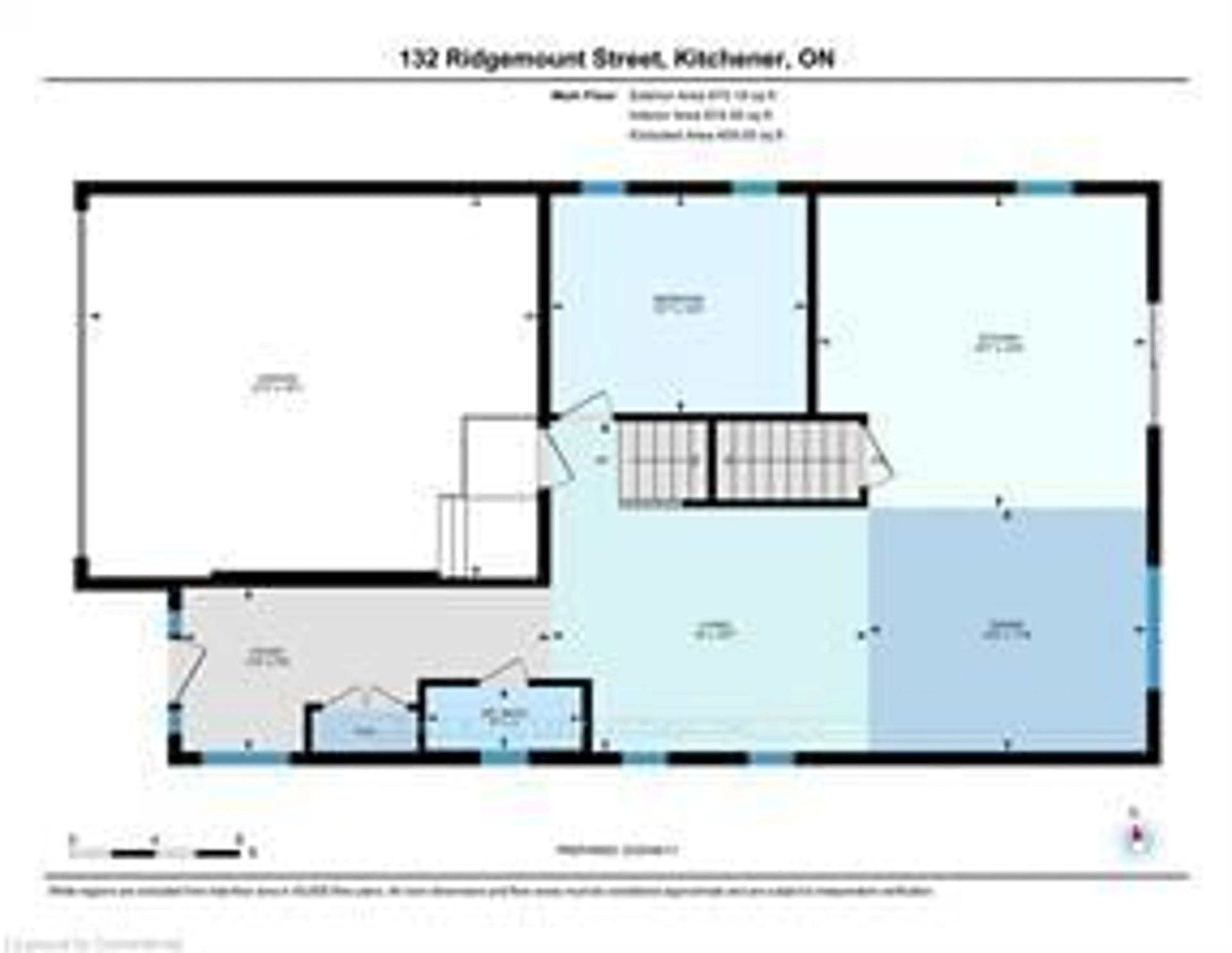 Floor plan for 132 Ridgemount St, Kitchener Ontario N2P 0K4