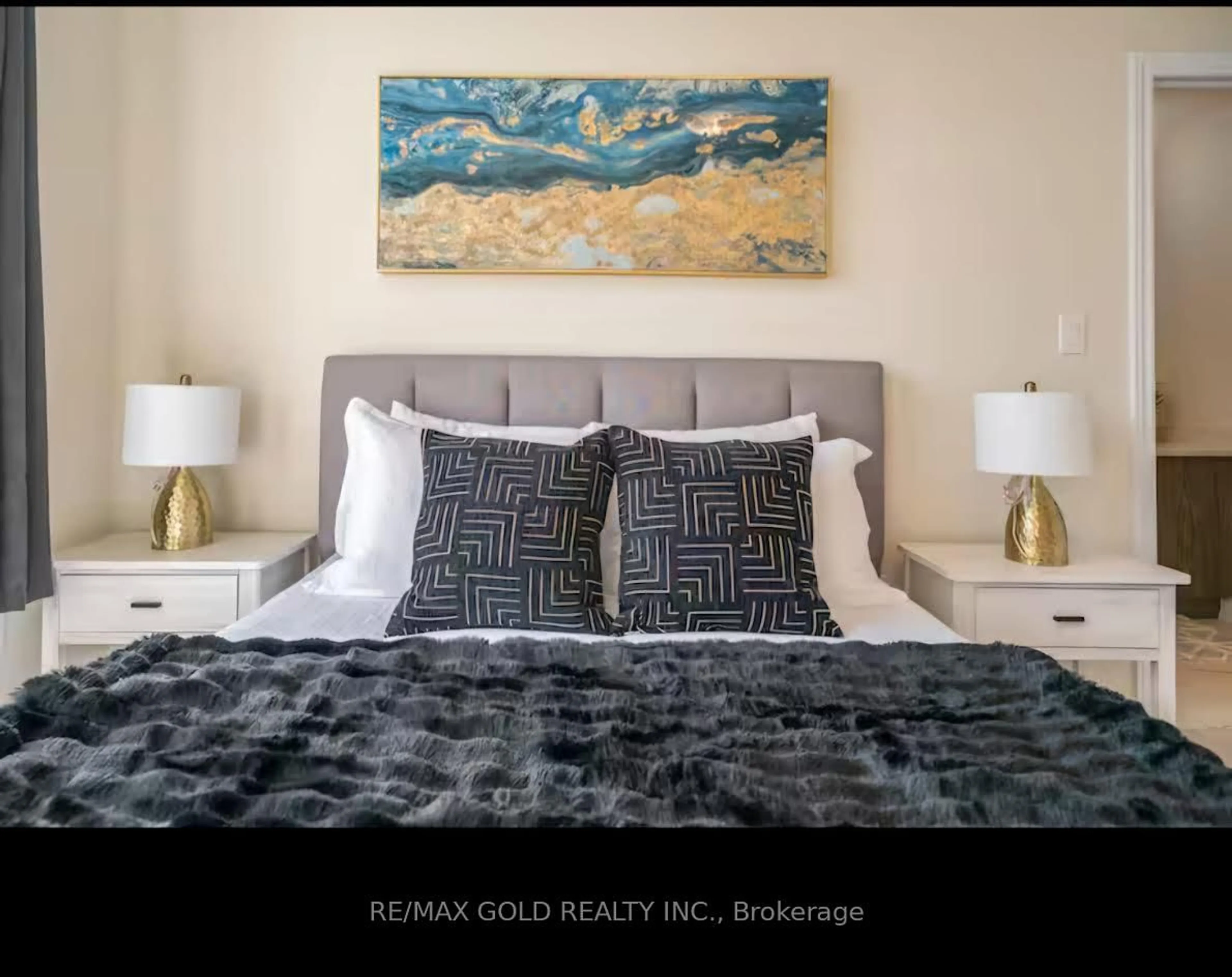 Bedroom with bed, unknown for 215 Vanilla Tr, Thorold Ontario L2V 0L2