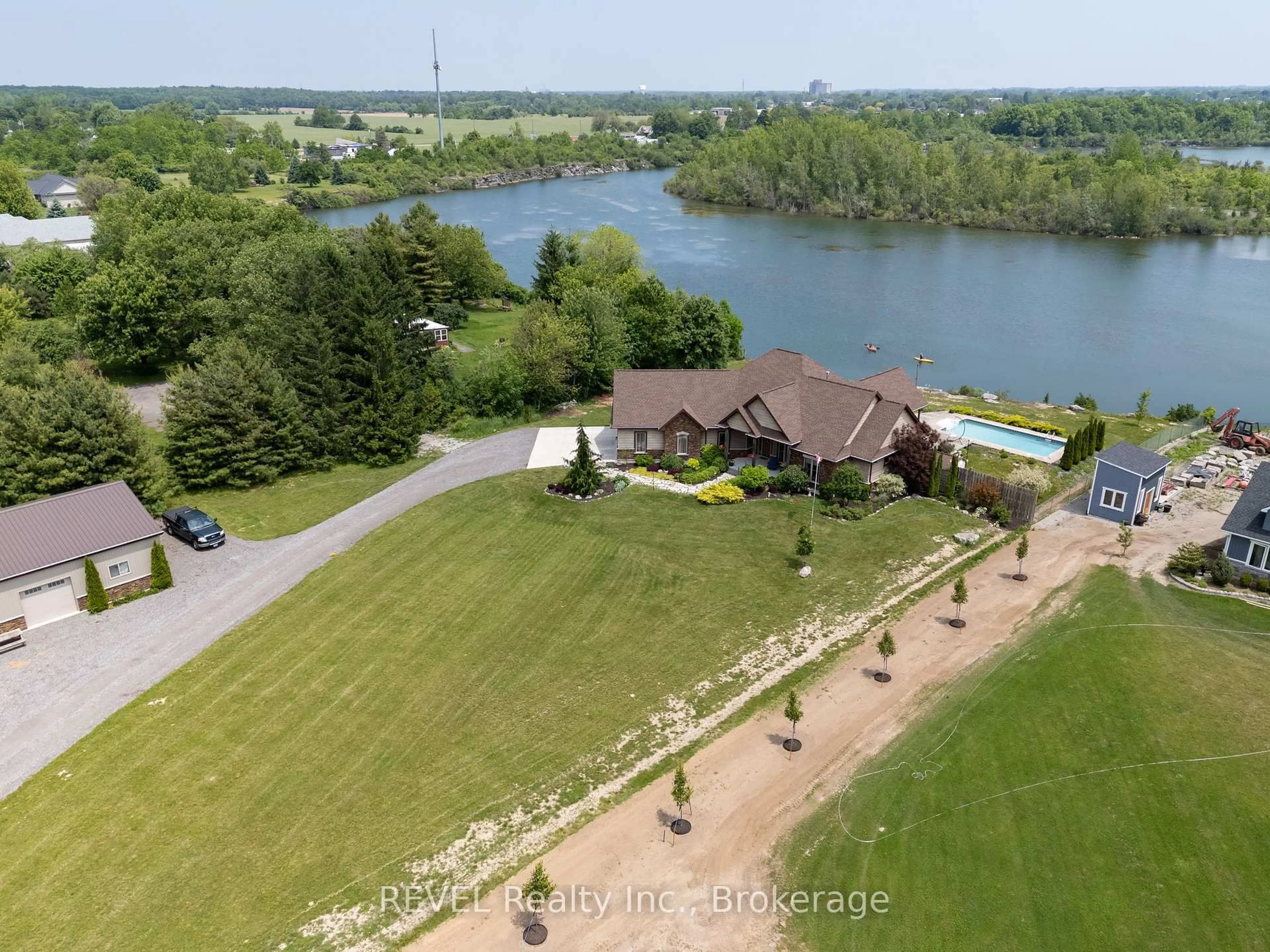 A pic from outside/outdoor area/front of a property/back of a property/a pic from drone, water/lake/river/ocean view for 10149 Cement Rd, Wainfleet Ontario L3K 5V4