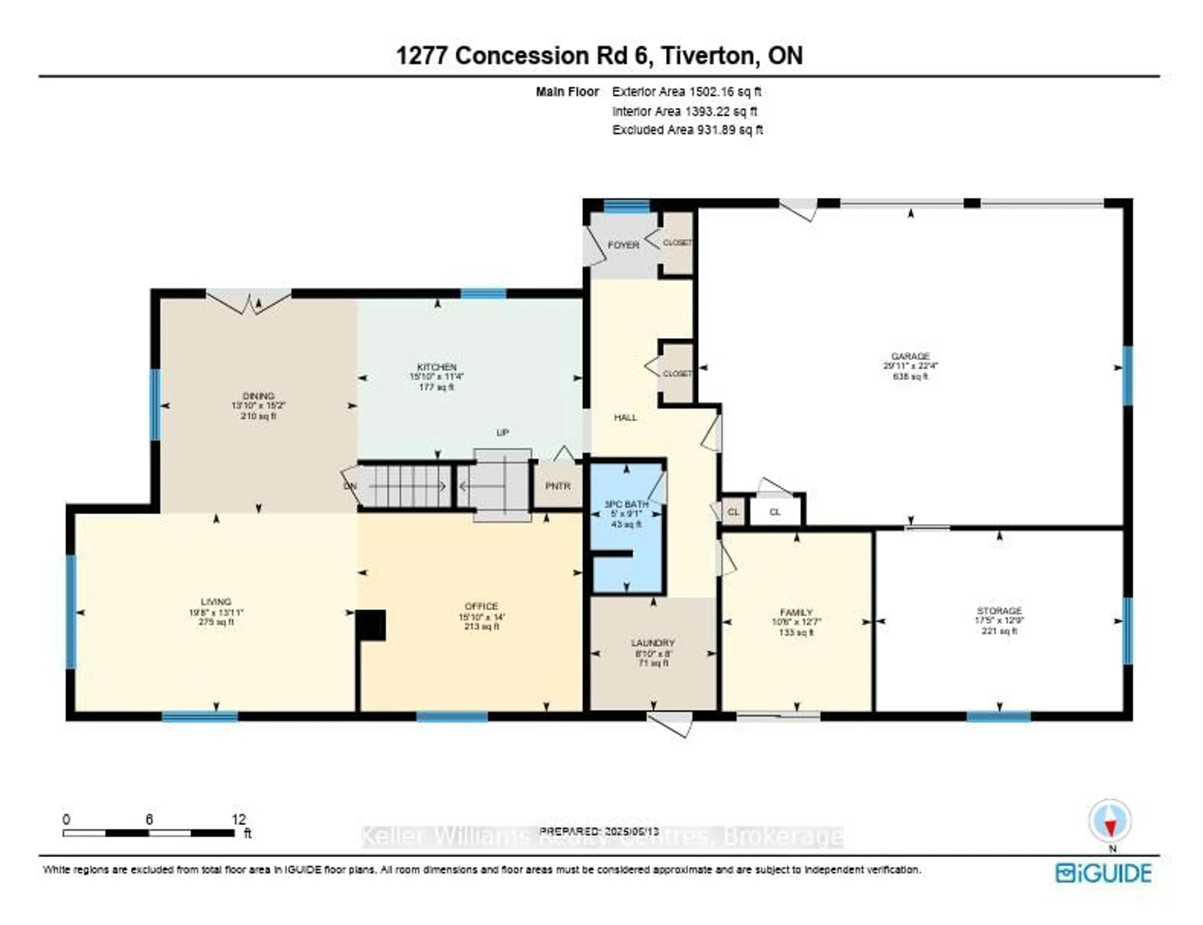 Floor plan for 1277 Concession 6 Rd, Kincardine Ontario N0G 2T0