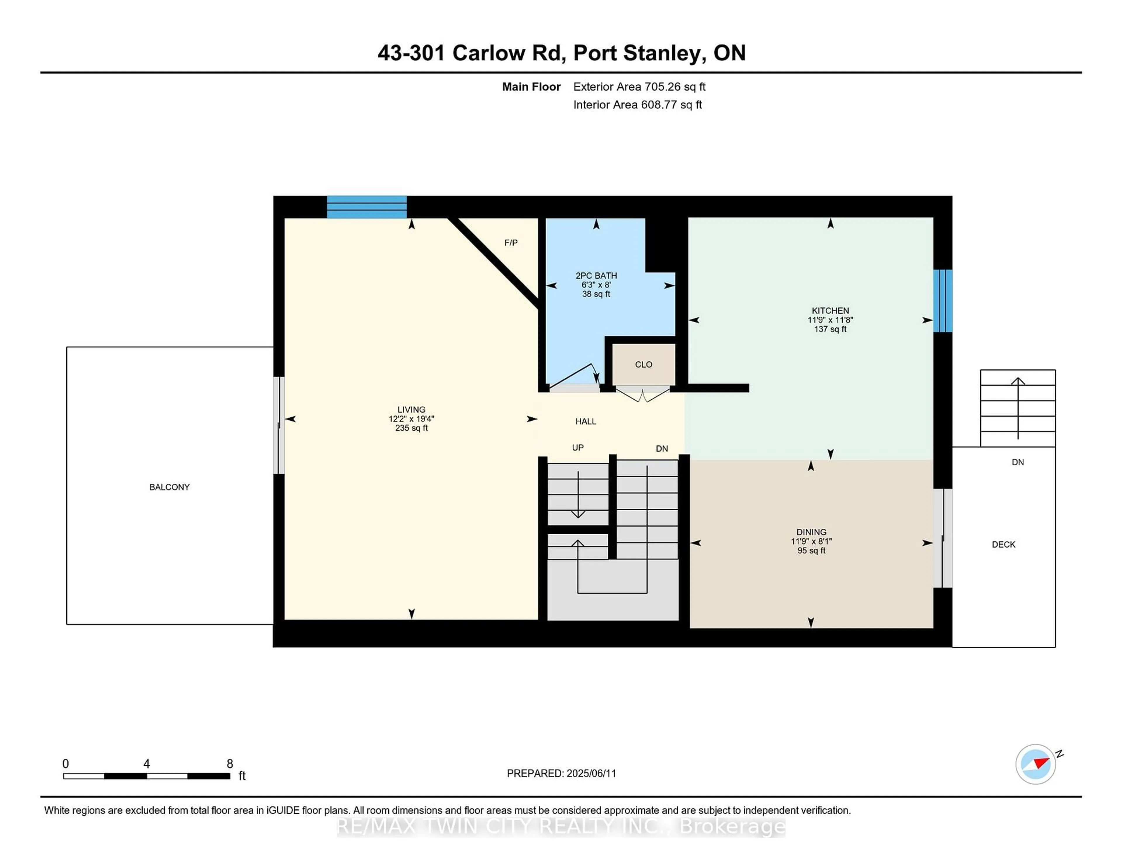 Floor plan for 301 Carlow Rd #43, Central Elgin Ontario N5L 1B8