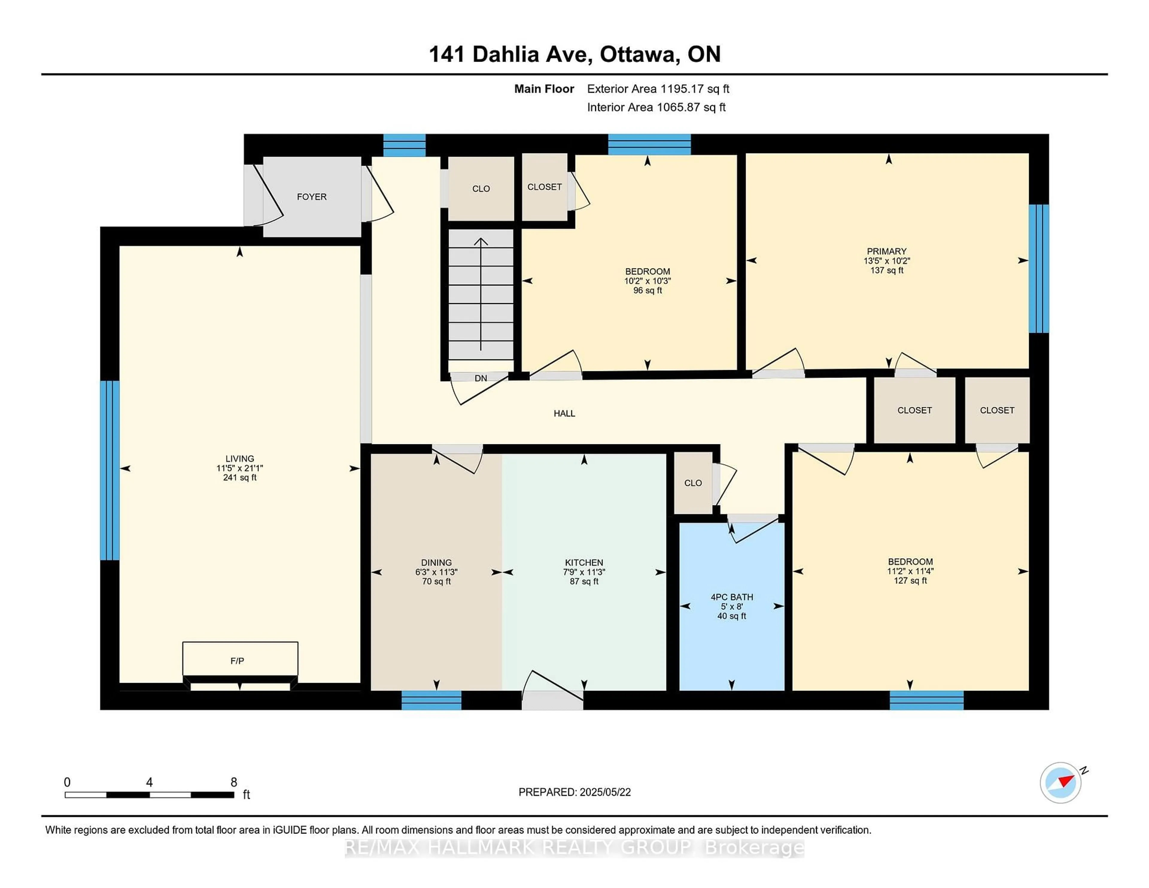 Floor plan for 141 DAHLIA Ave, Ottawa Ontario K1H 6G1