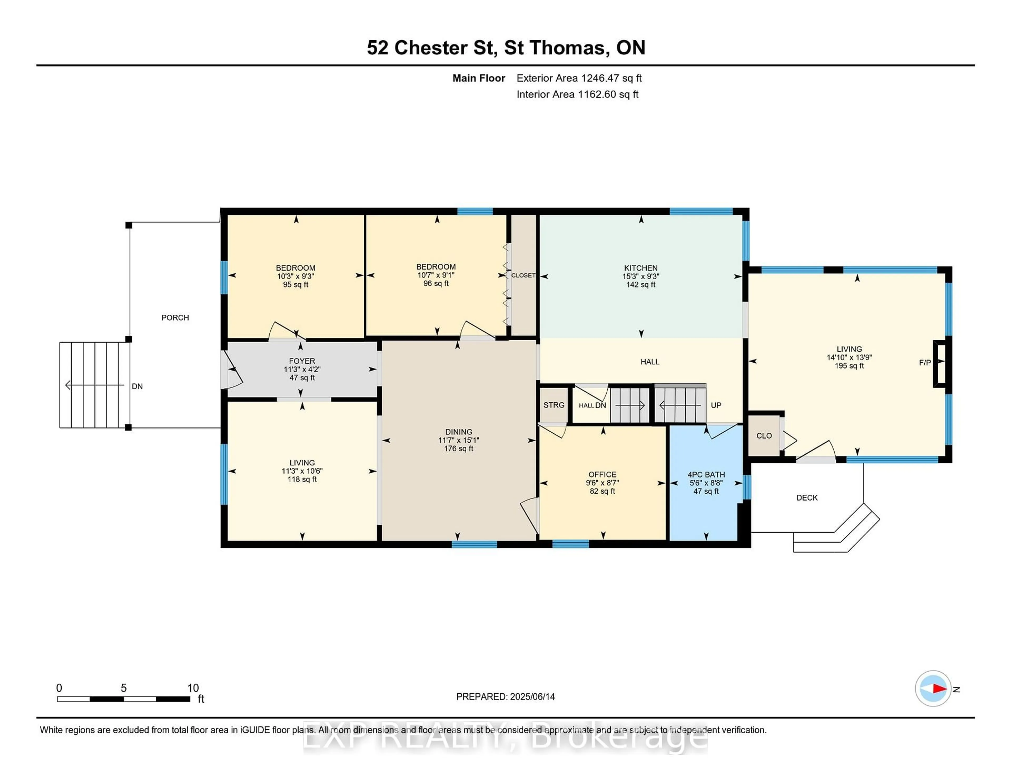 Floor plan for 52 Chester St, St. Thomas Ontario N5R 1V3