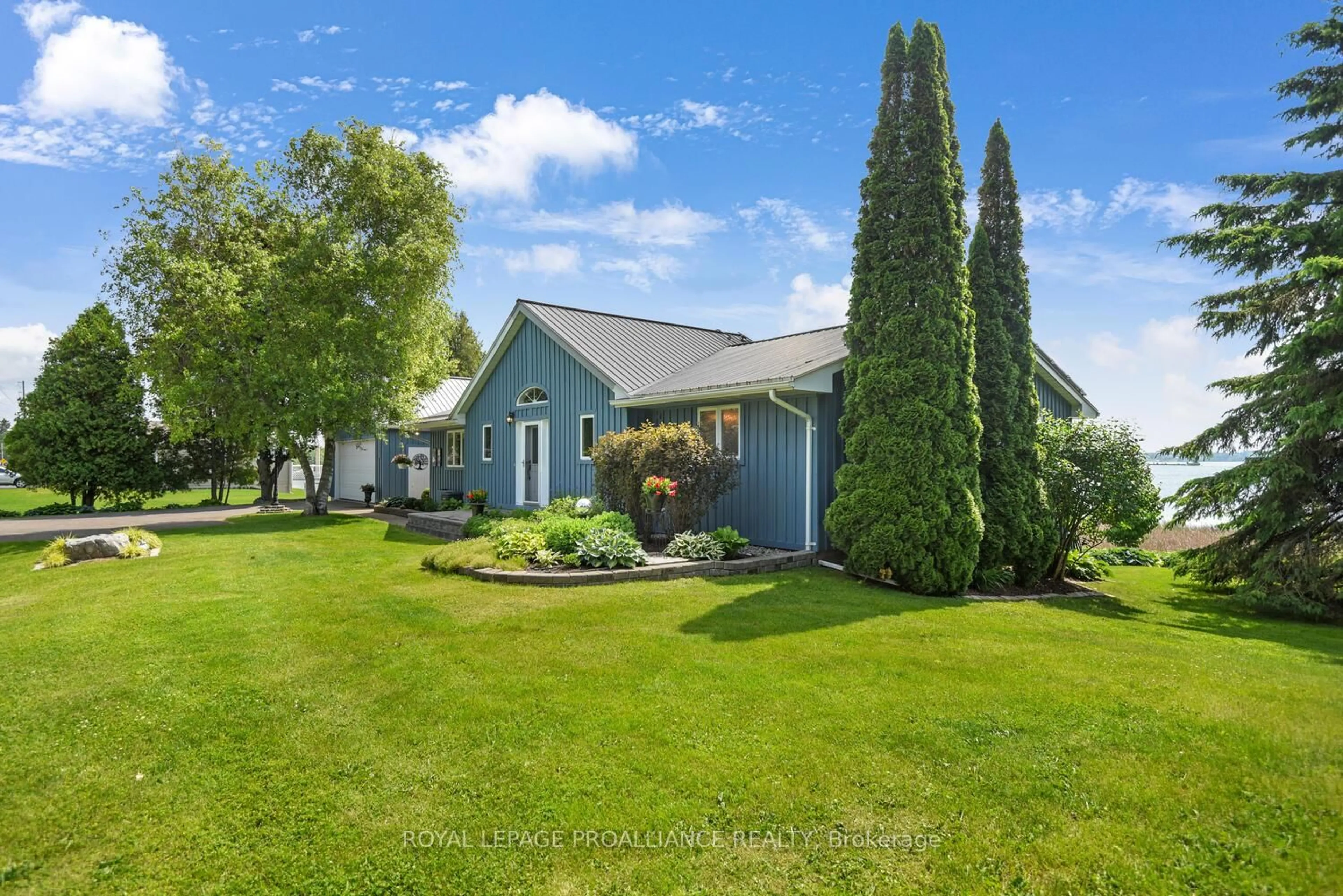 A pic from outside/outdoor area/front of a property/back of a property/a pic from drone, water/lake/river/ocean view for 2505 County 2 Rd, Edwardsburgh/Cardinal Ontario K0E 1T1