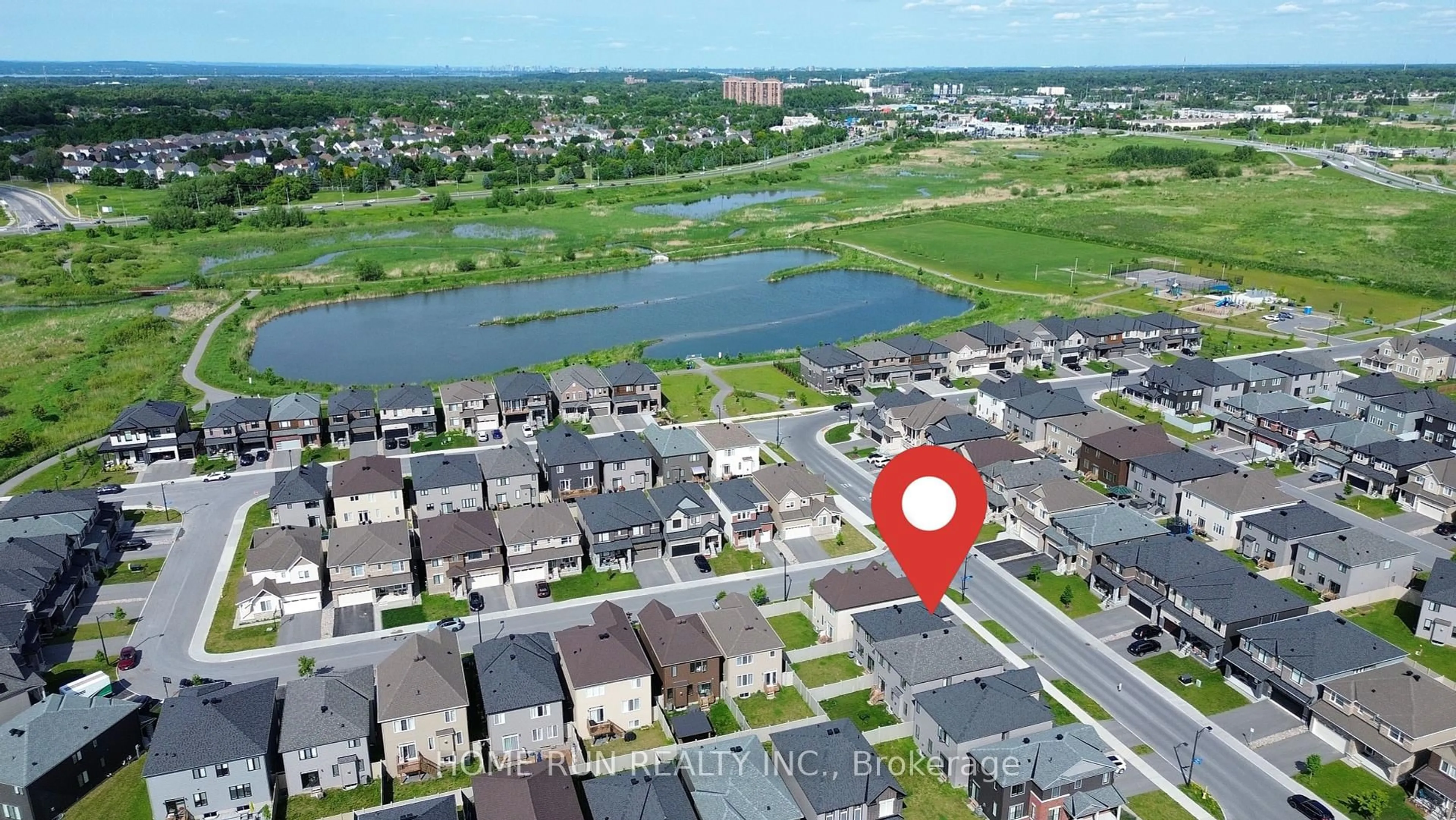 A pic from outside/outdoor area/front of a property/back of a property/a pic from drone, water/lake/river/ocean view for 597 PAINE Ave, Ottawa Ontario K2T 0R2