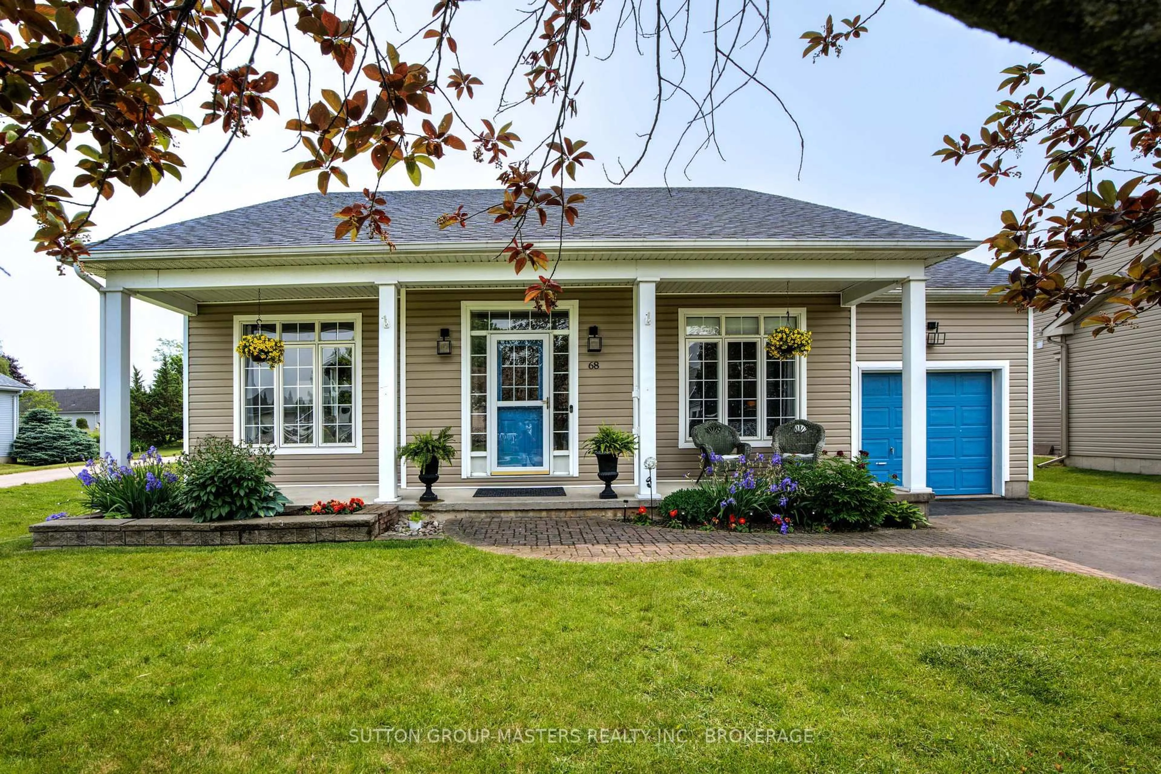 Home with vinyl exterior material, street for 68 Abbey Dawn Dr, Bath Ontario K0H 1G0
