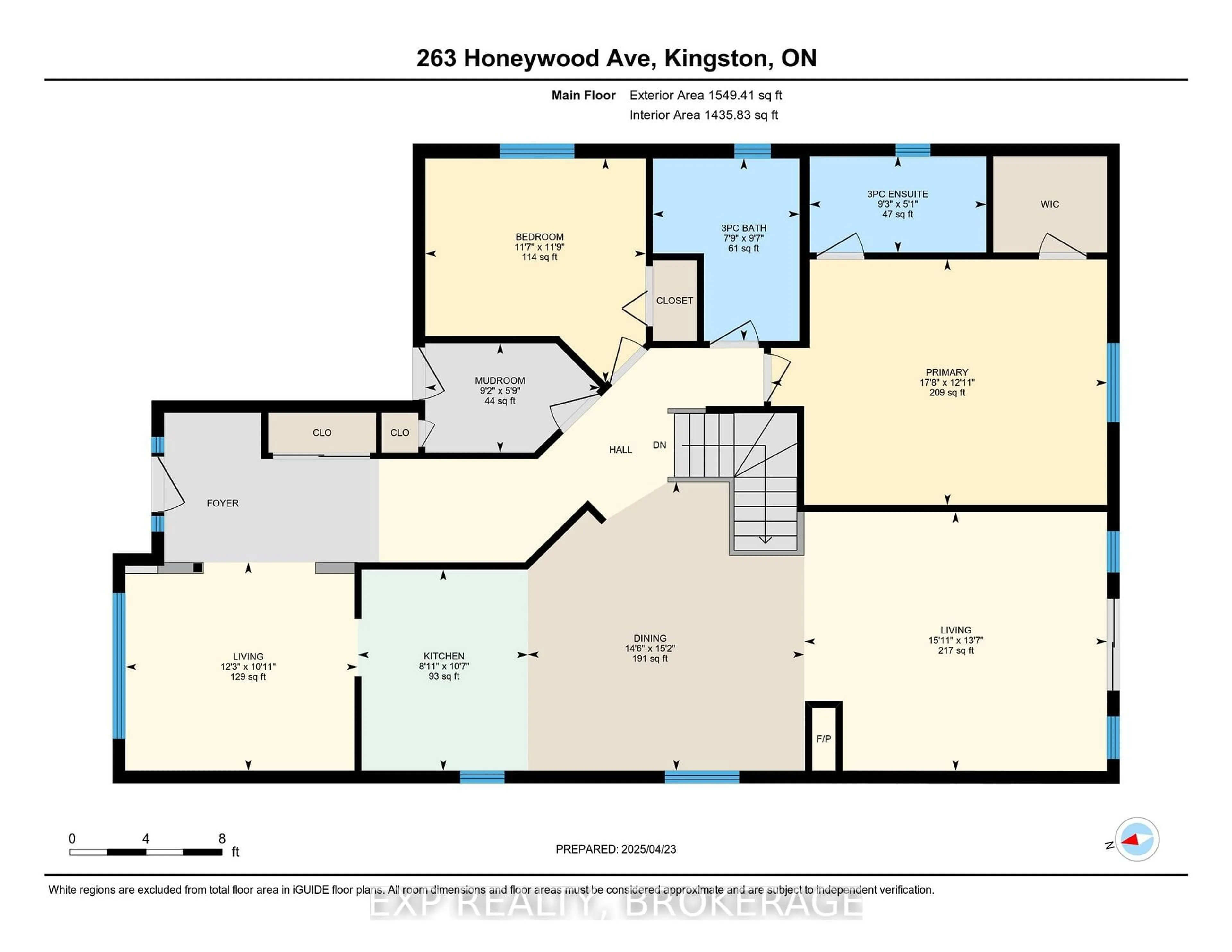 Floor plan for 263 HONEYWOOD Ave, Kingston Ontario K7K 7L4