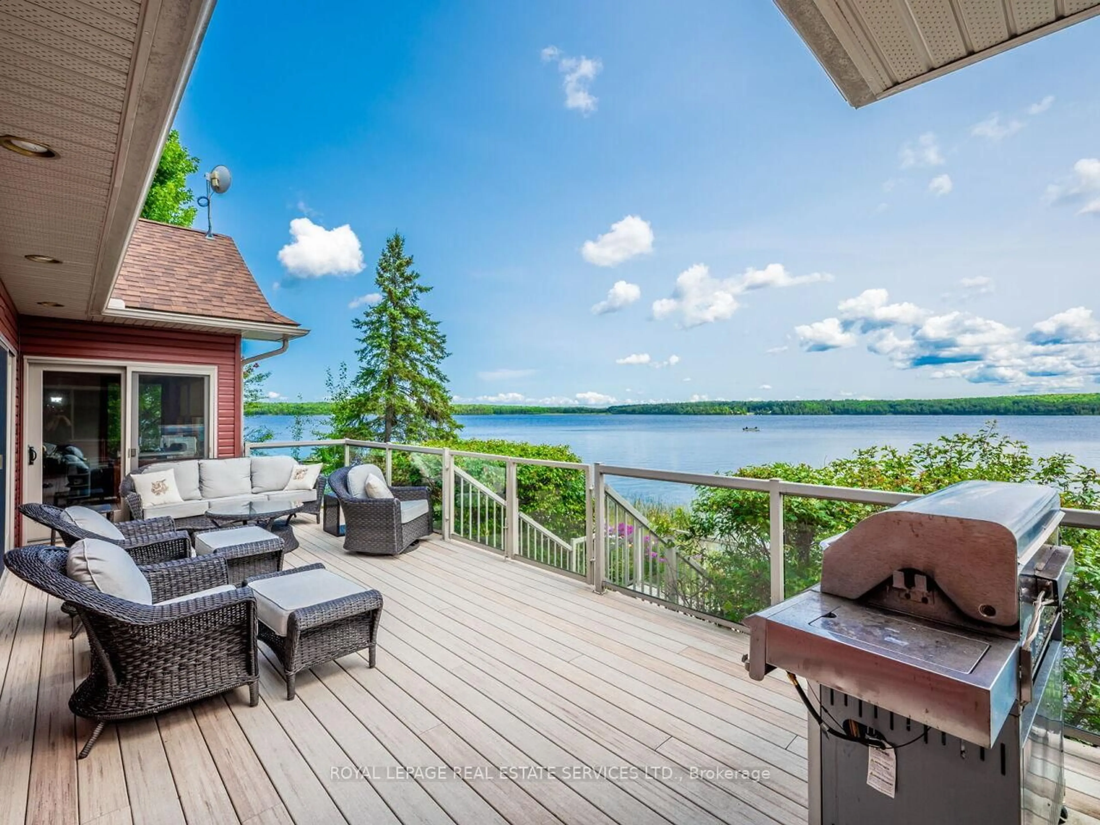 Patio, water/lake/river/ocean view for 114 Islandview Lane, Chisholm Ontario P0H 1Z0