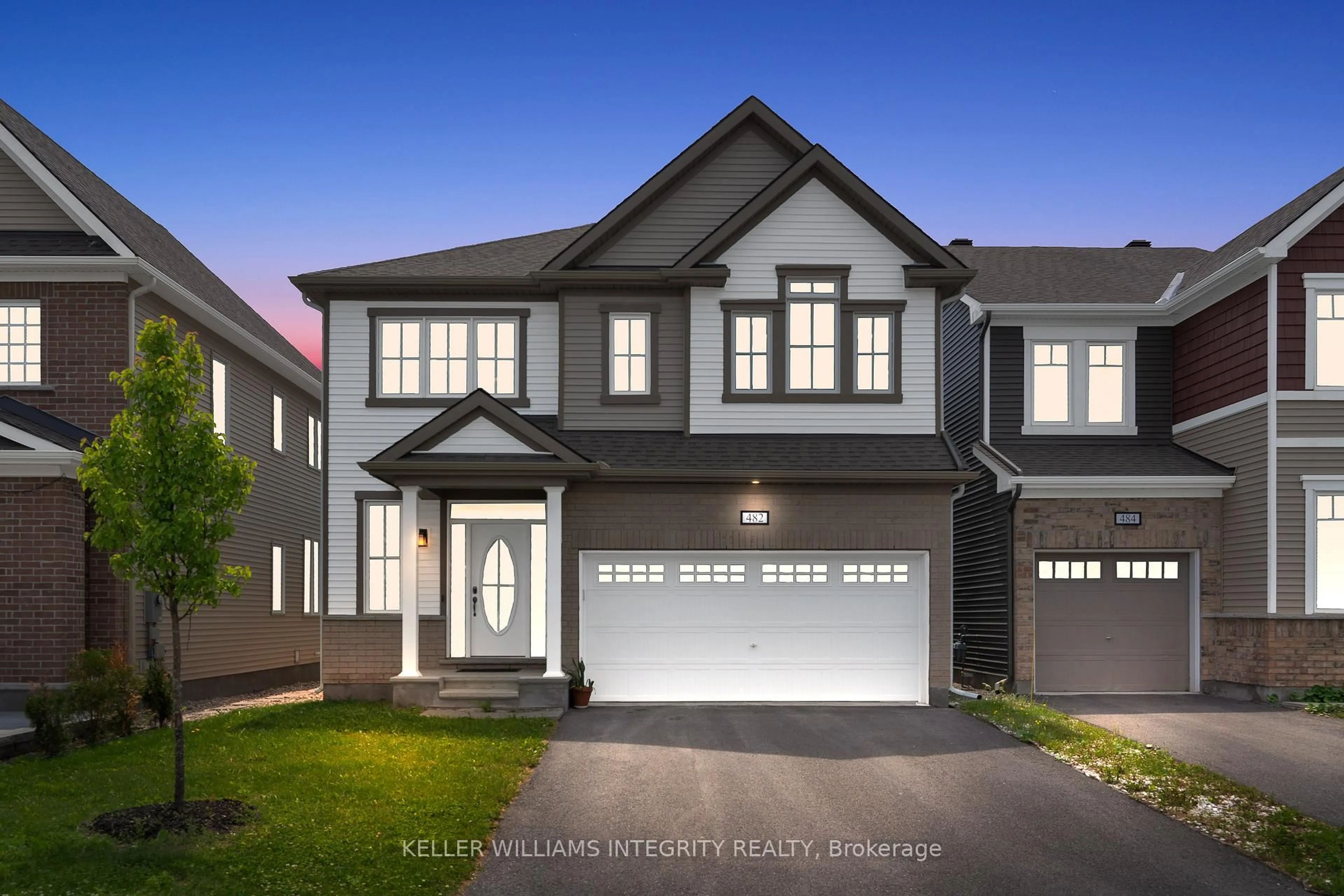 Home with vinyl exterior material, street for 482 Alcor Terr, Ottawa Ontario K2J 6S9