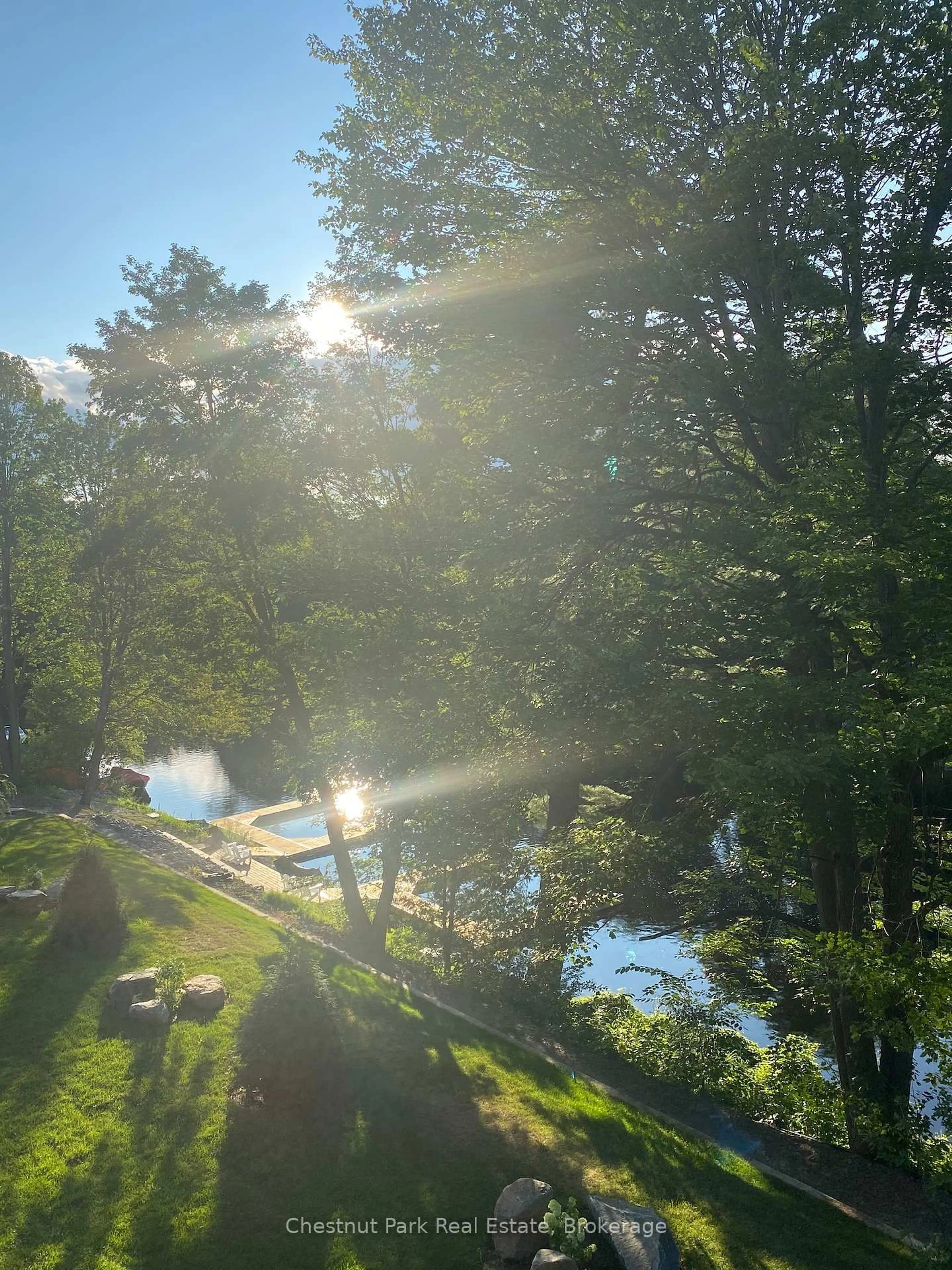 A pic from outside/outdoor area/front of a property/back of a property/a pic from drone, water/lake/river/ocean view for 404-200 ANGLO St, Bracebridge Ontario P1L 1G4