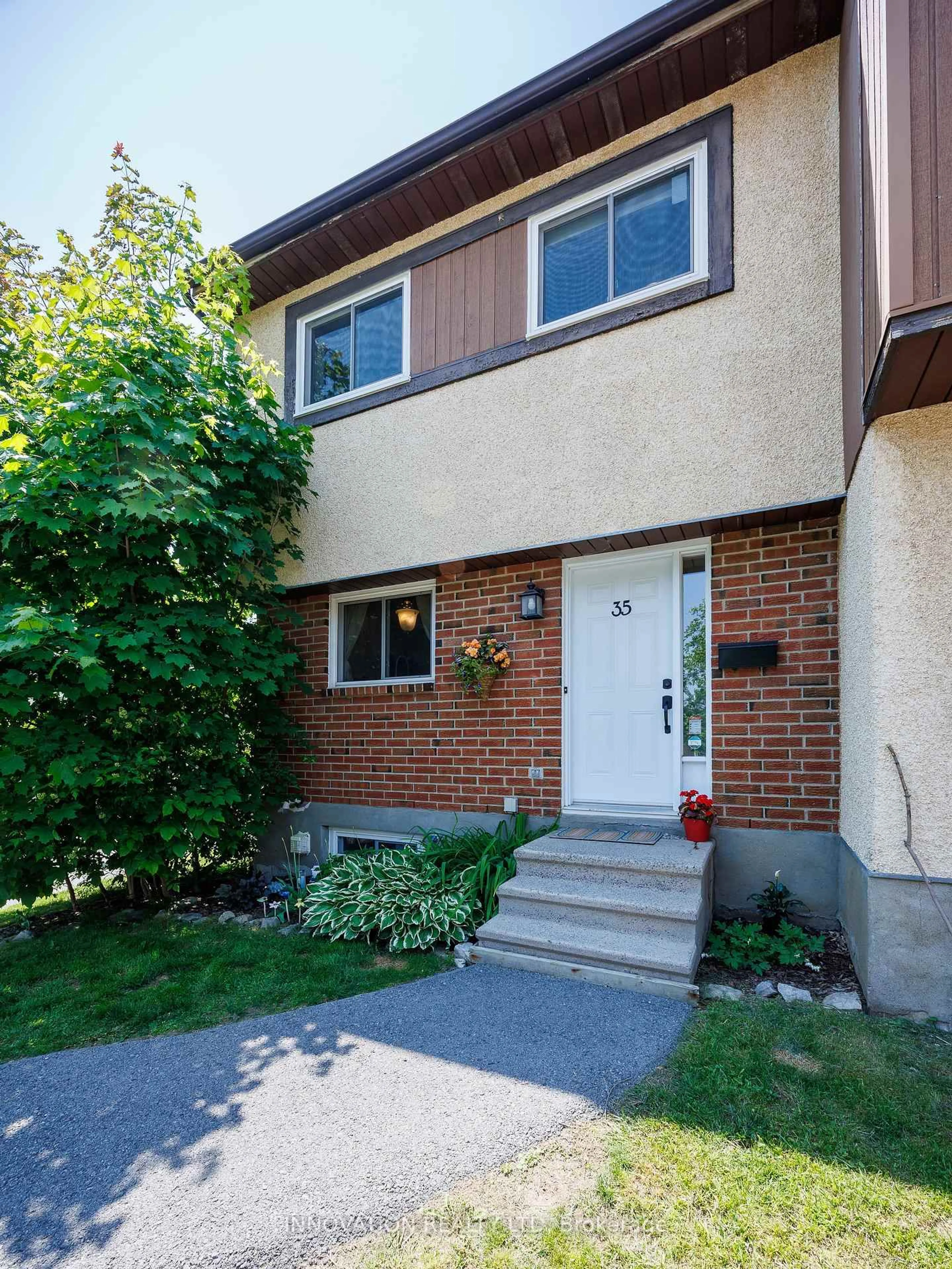 Home with brick exterior material, street for 35 Bering Crt #44, Ottawa Ontario K2L 2B8