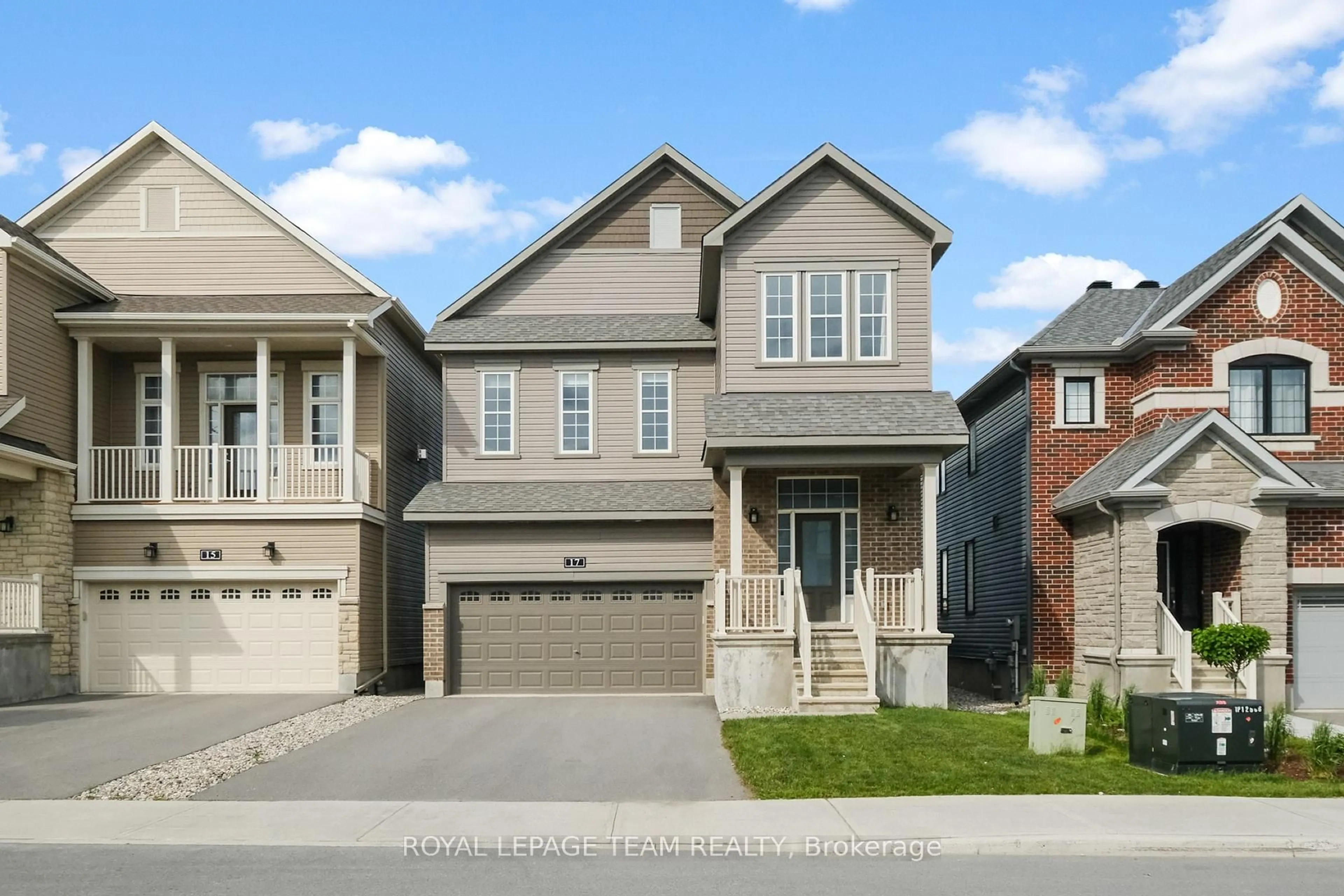Home with brick exterior material, street for 17 Aura Ave, Ottawa Ontario K2J 6S1