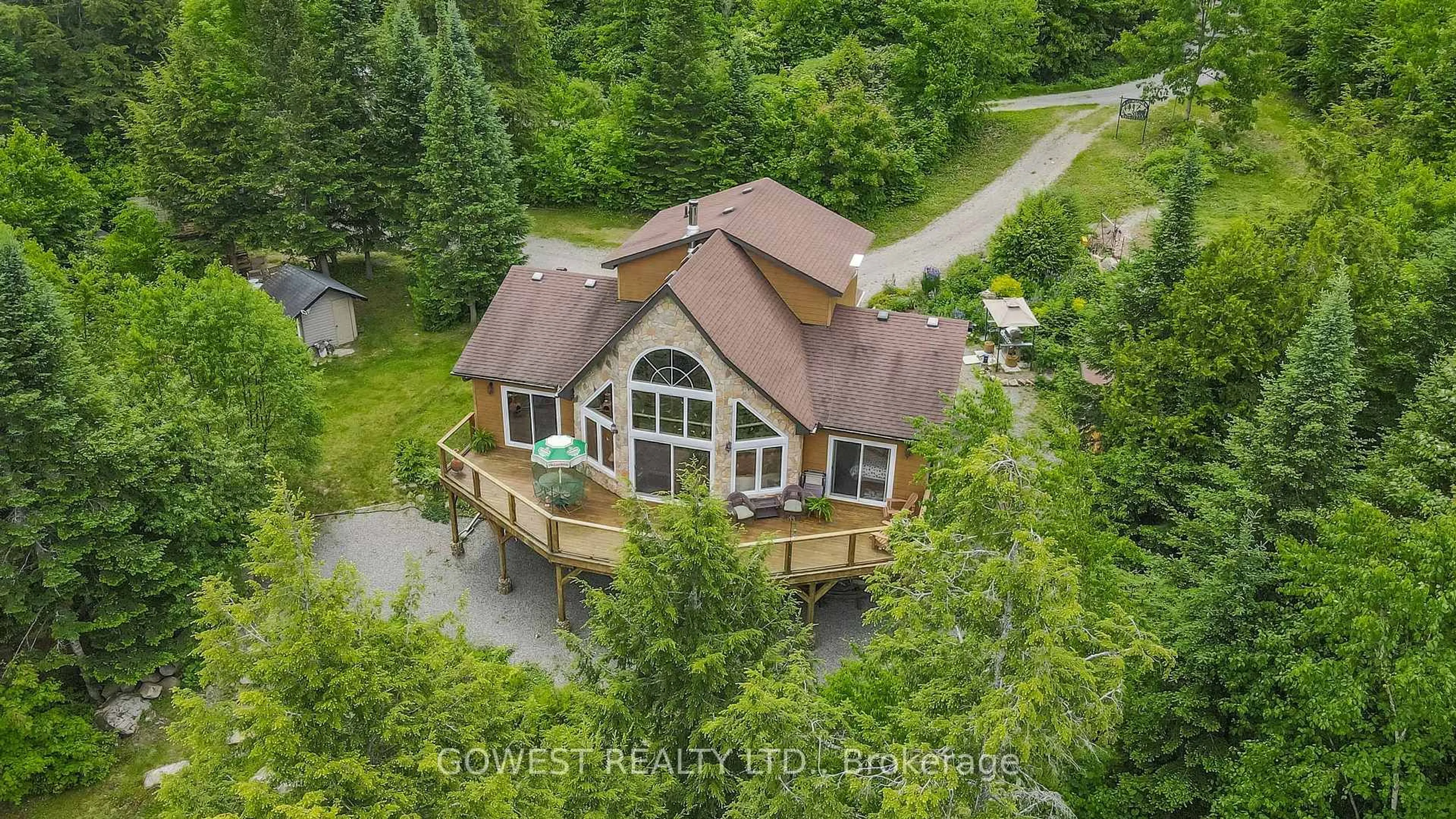 A pic from outside/outdoor area/front of a property/back of a property/a pic from drone, unknown for 153B MARTIN RECOSKIE Rd, Barry's Bay Ontario K0J 1B0