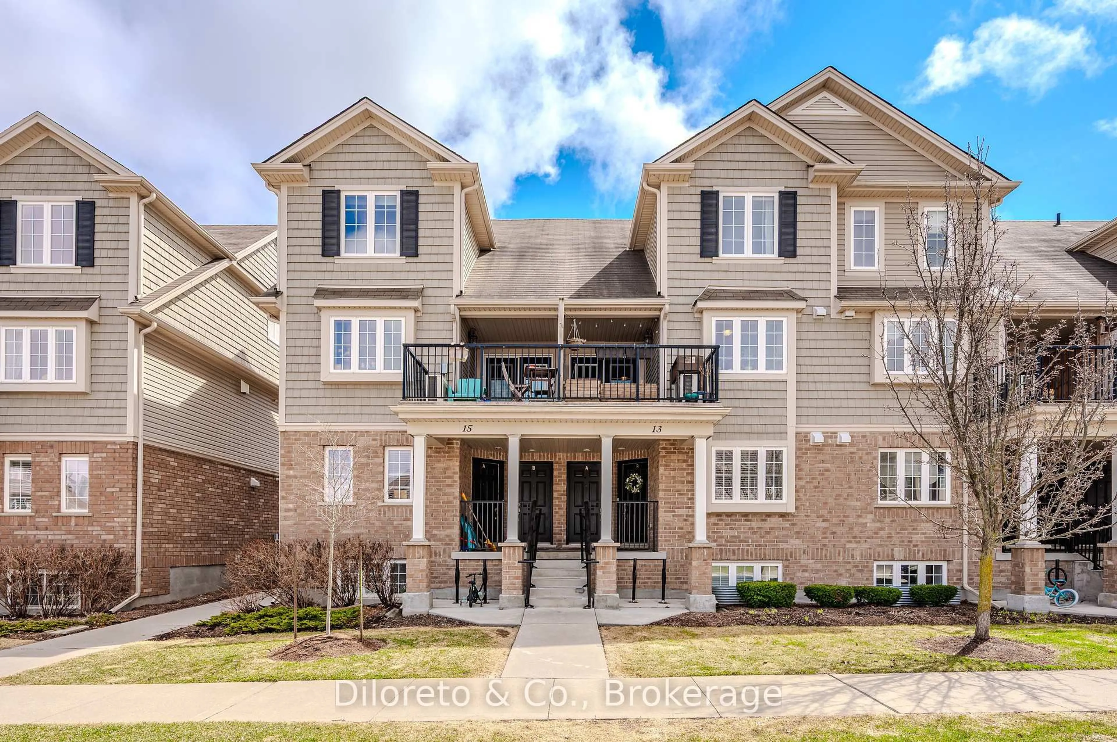 Home with brick exterior material, street for 15 Carere Cres #13A, Guelph Ontario N1E 0K4