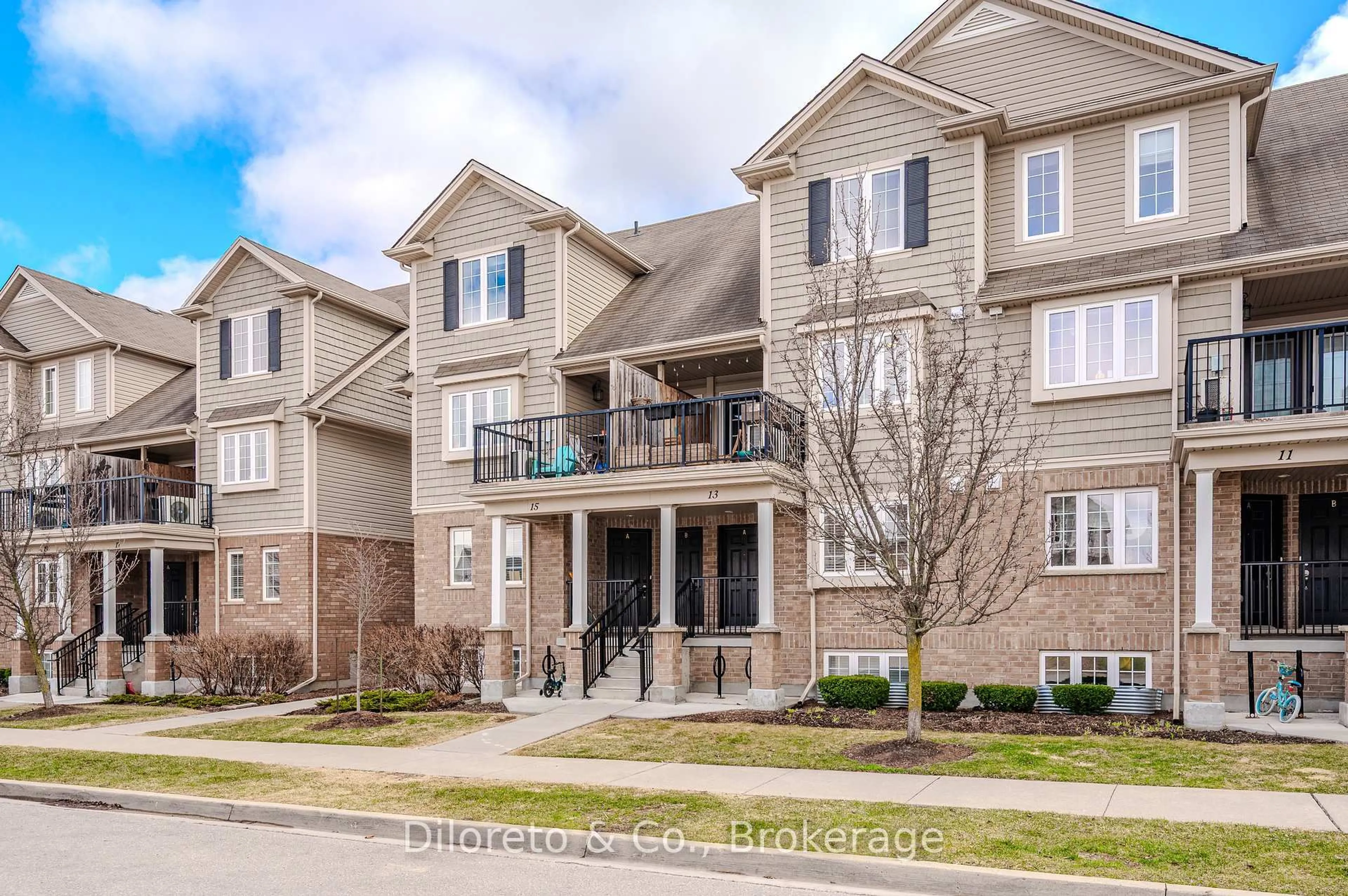 Home with brick exterior material, street for 15 Carere Cres #13A, Guelph Ontario N1E 0K4