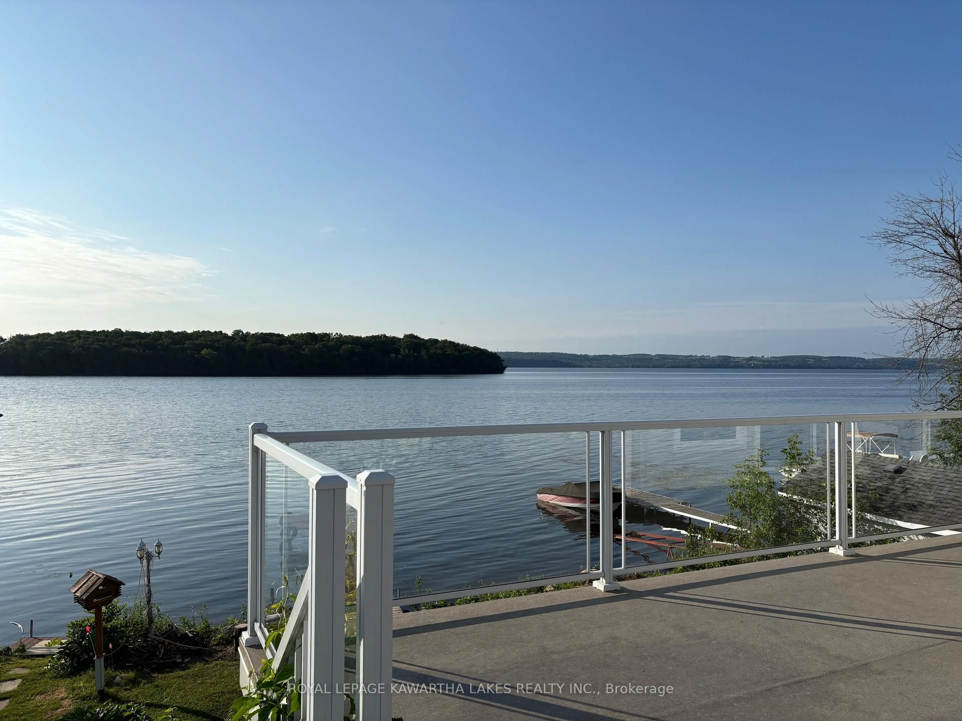 Patio, water/lake/river/ocean view for 595 Foley Rd, Otonabee-South Monaghan Ontario K0L 2G0