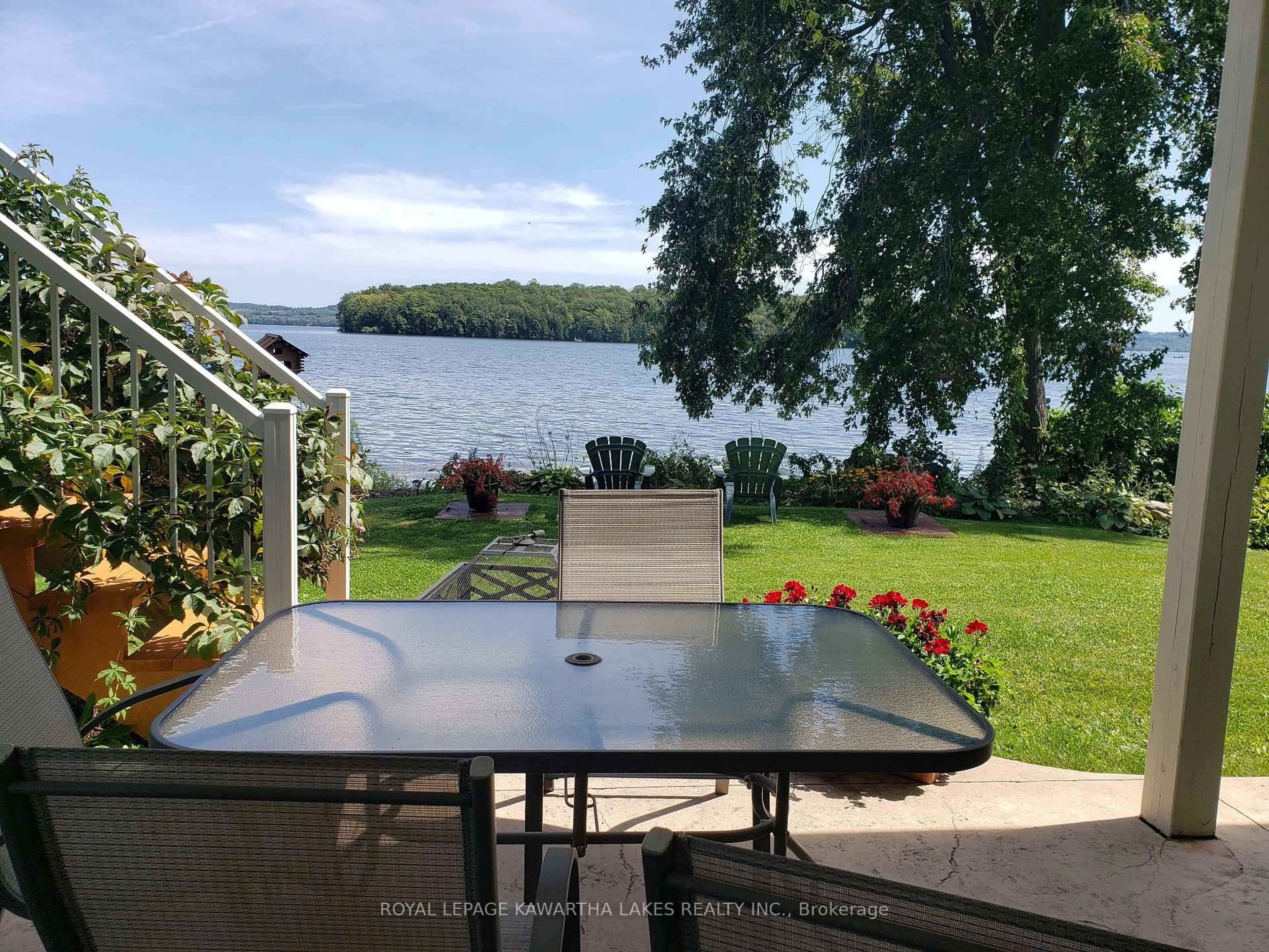 Patio, water/lake/river/ocean view for 595 Foley Rd, Otonabee-South Monaghan Ontario K0L 2G0