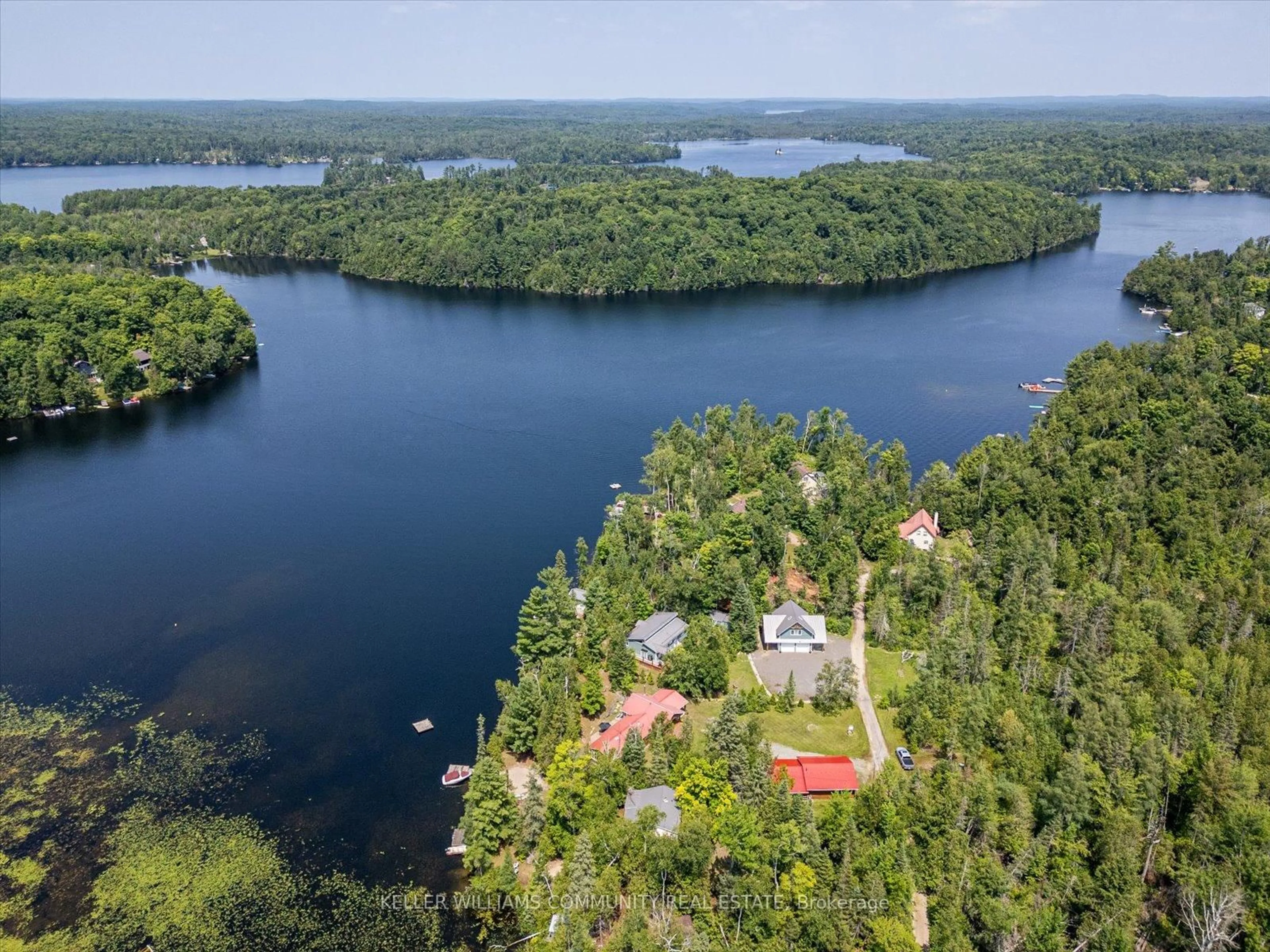A pic from outside/outdoor area/front of a property/back of a property/a pic from drone, water/lake/river/ocean view for 303 Maple Landing Lane, Hastings Ontario K0L 1W0