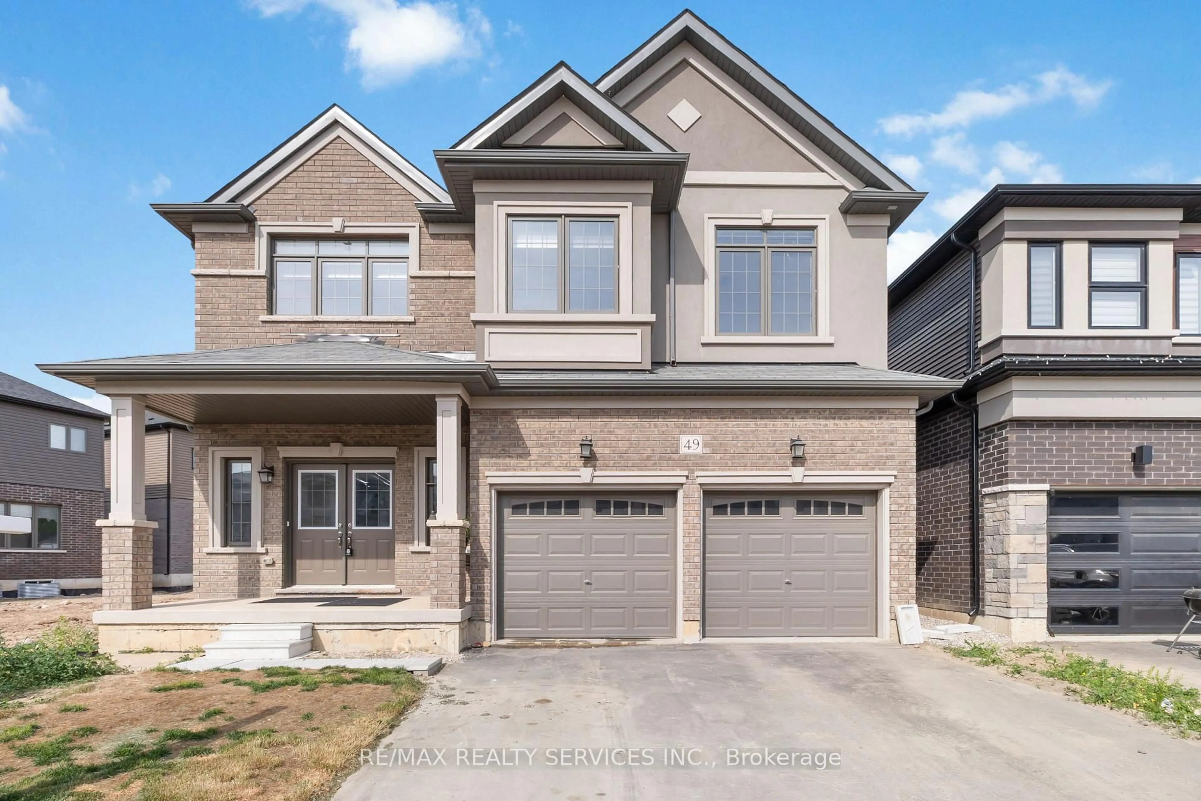 Home with brick exterior material, street for 49 Dennis Ave, Brantford Ontario N3V 0B9