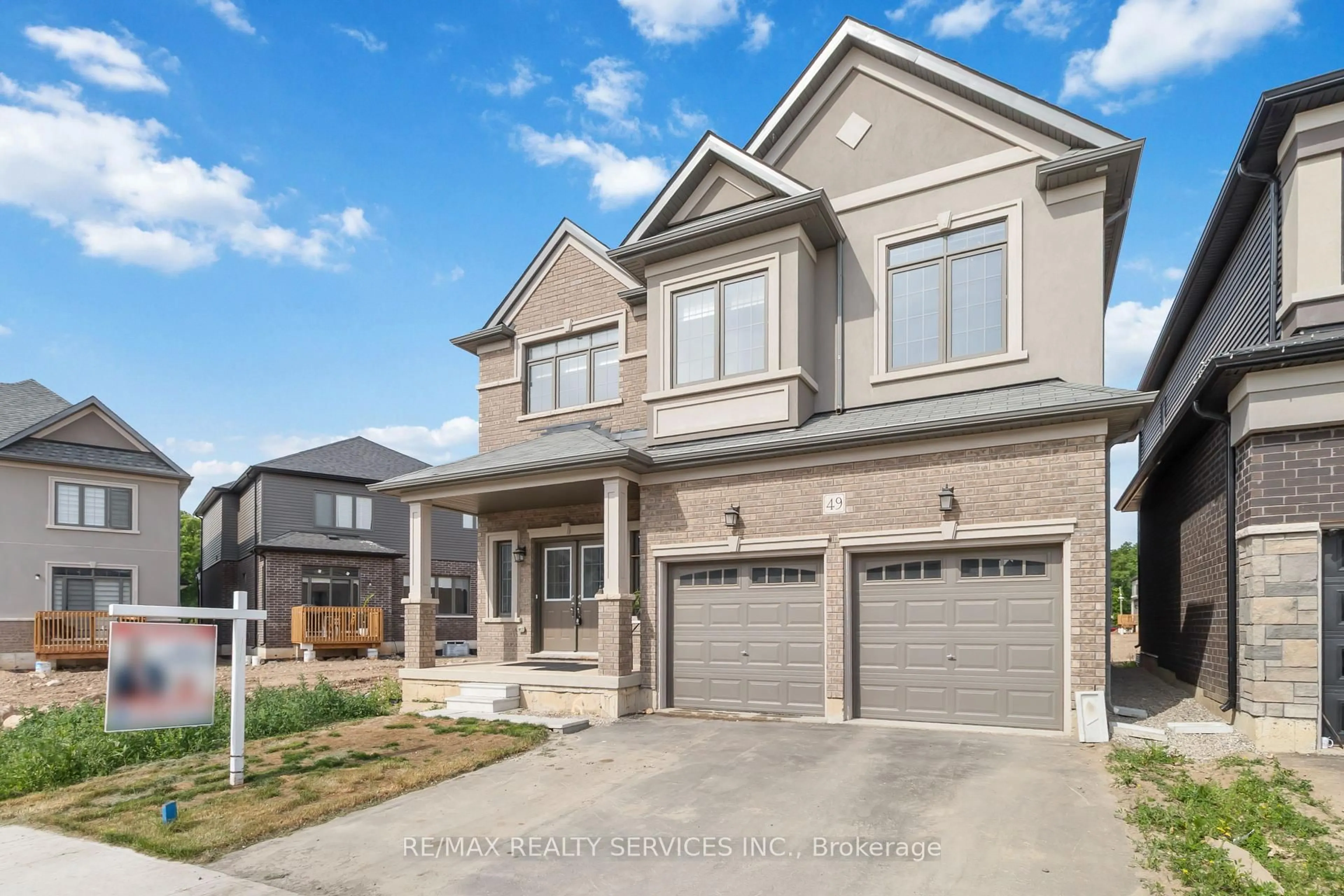 Home with brick exterior material, street for 49 Dennis Ave, Brantford Ontario N3V 0B9