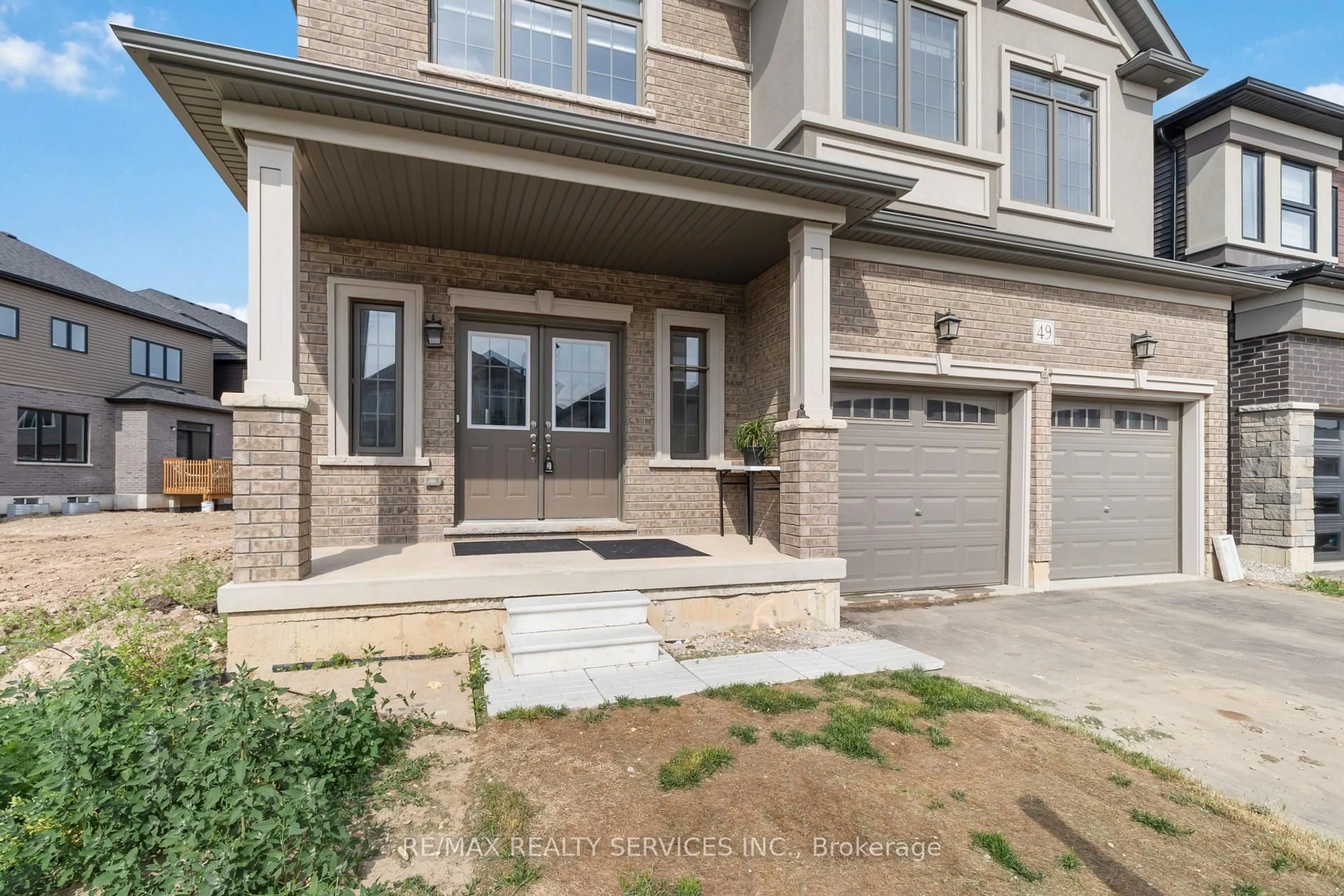 Home with brick exterior material, street for 49 Dennis Ave, Brantford Ontario N3V 0B9
