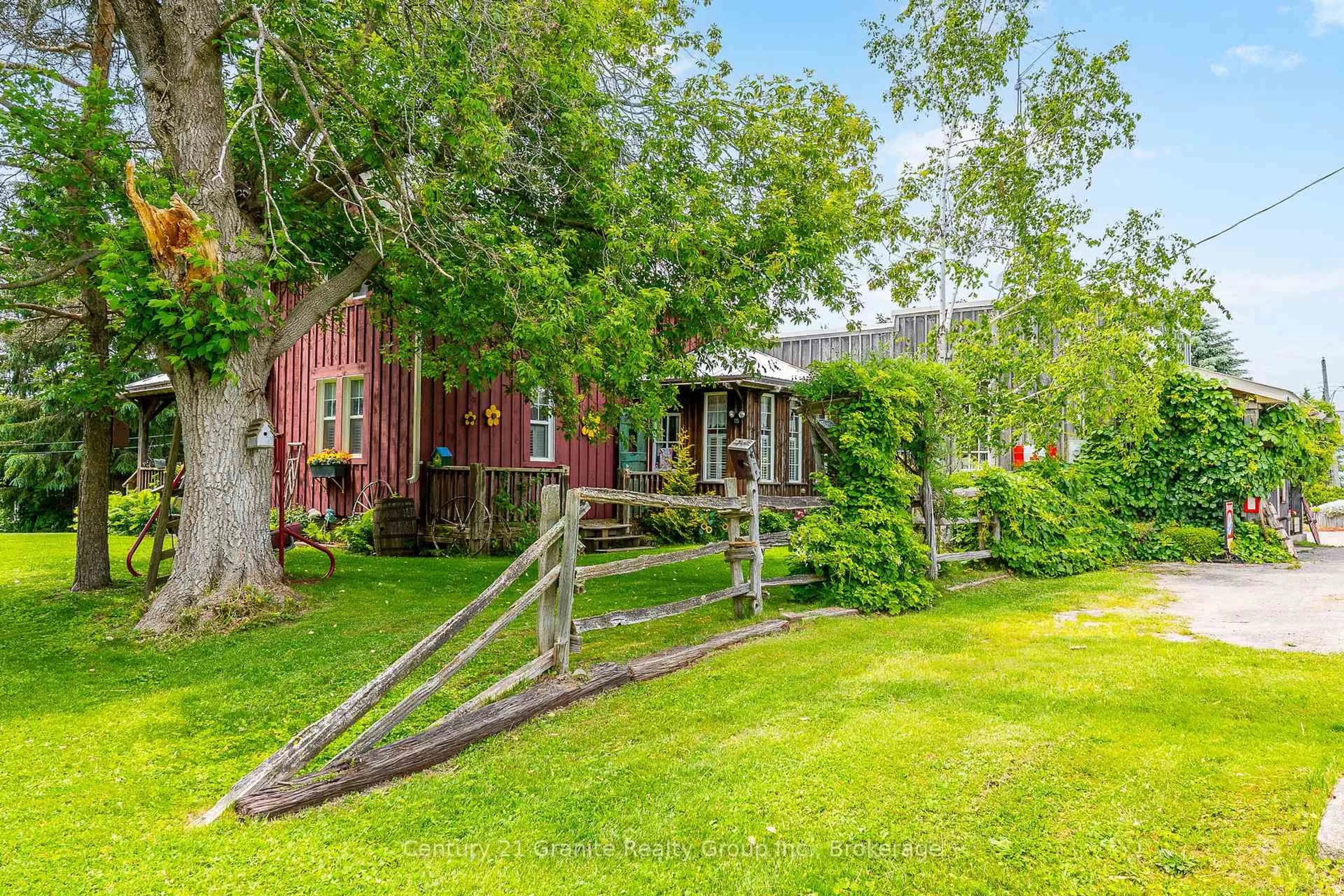A pic from outside/outdoor area/front of a property/back of a property/a pic from drone, street for 1277 Cnty Rd 46 Highway, Kawartha Lakes Ontario K0M 2T0
