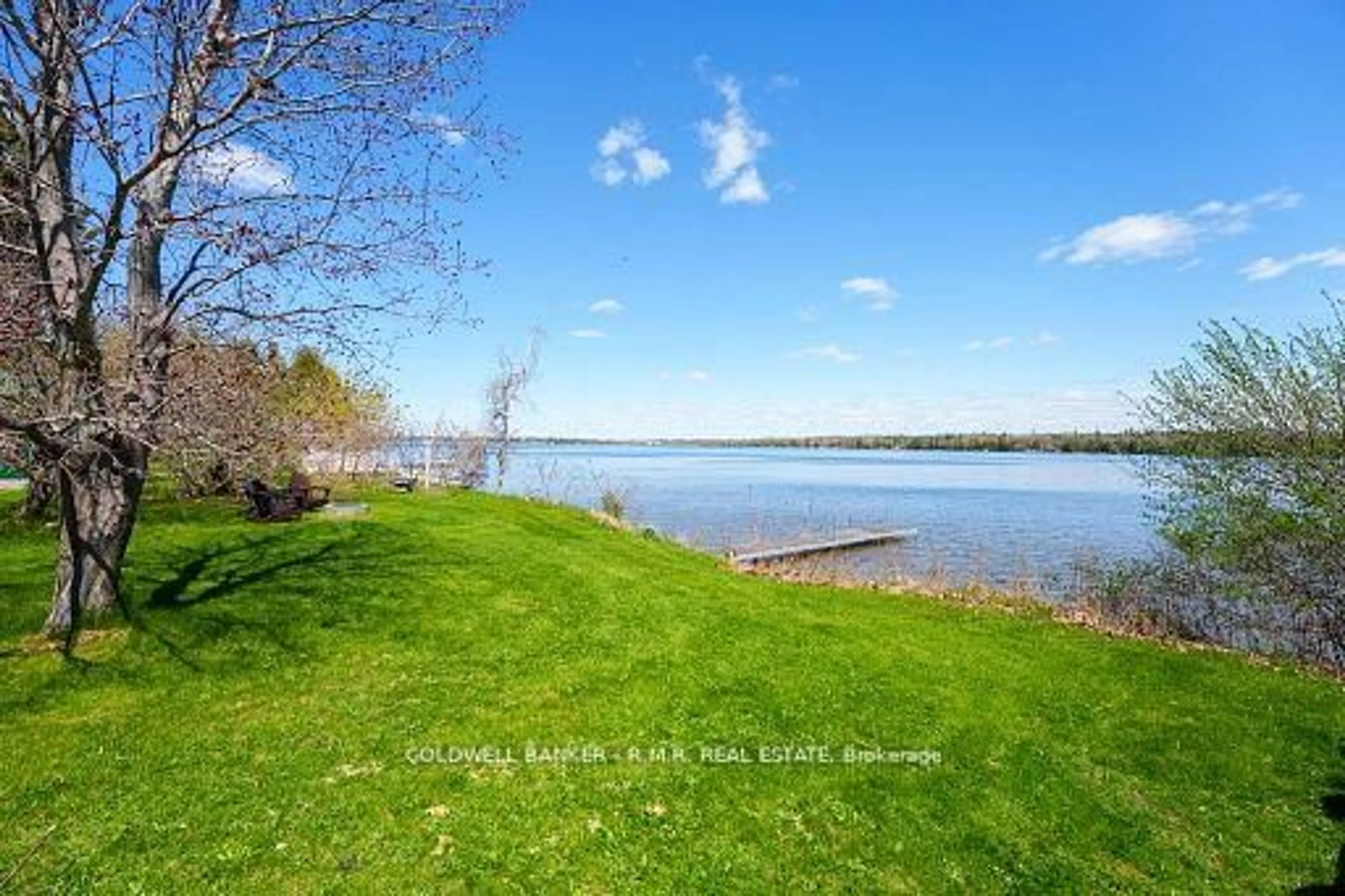 A pic from outside/outdoor area/front of a property/back of a property/a pic from drone, water/lake/river/ocean view for 84 Pinewood Blvd, Kawartha Lakes Ontario K0M 2T0