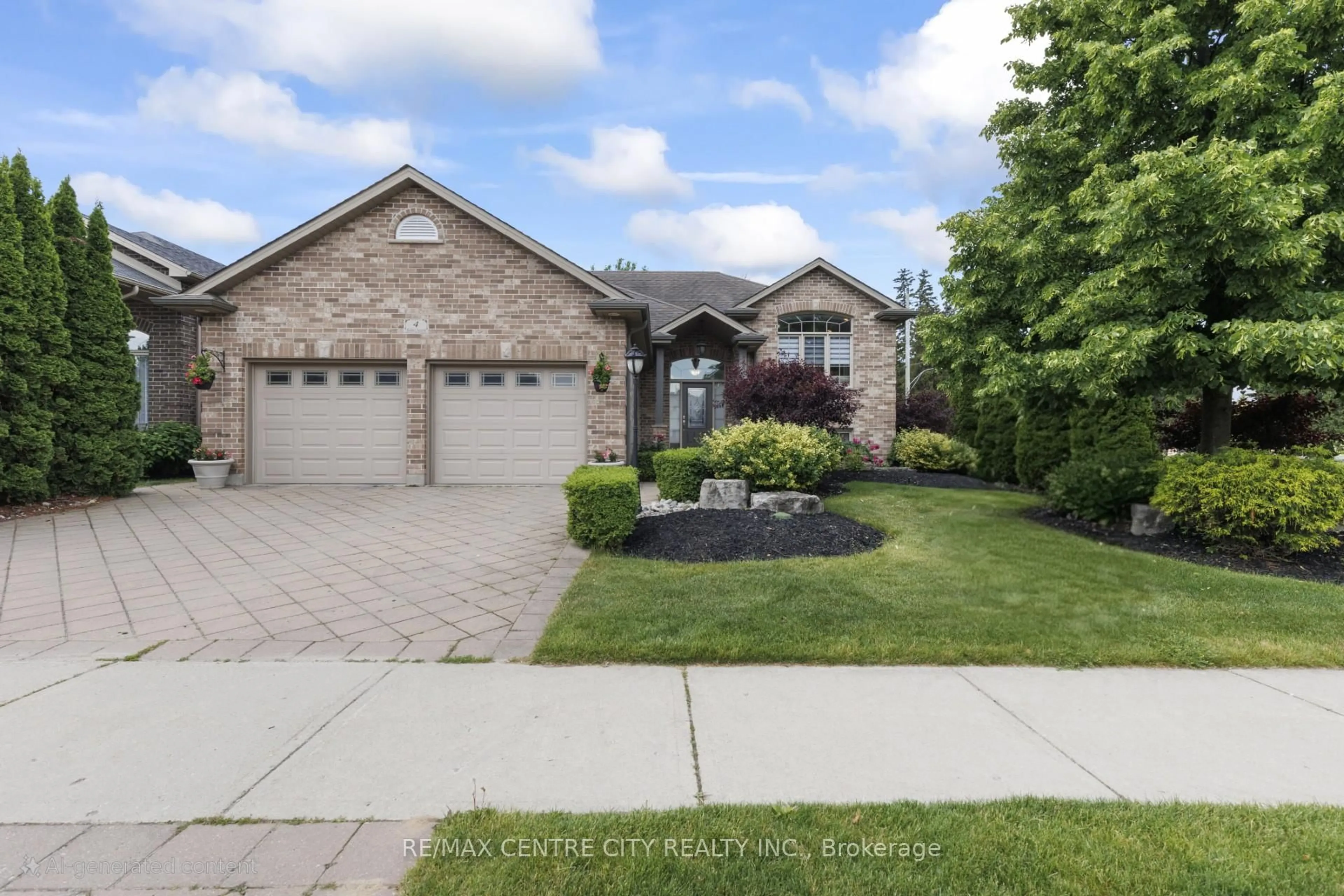 Home with brick exterior material, street for 4 Ashby Cres, Strathroy-Caradoc Ontario N7G 0A7