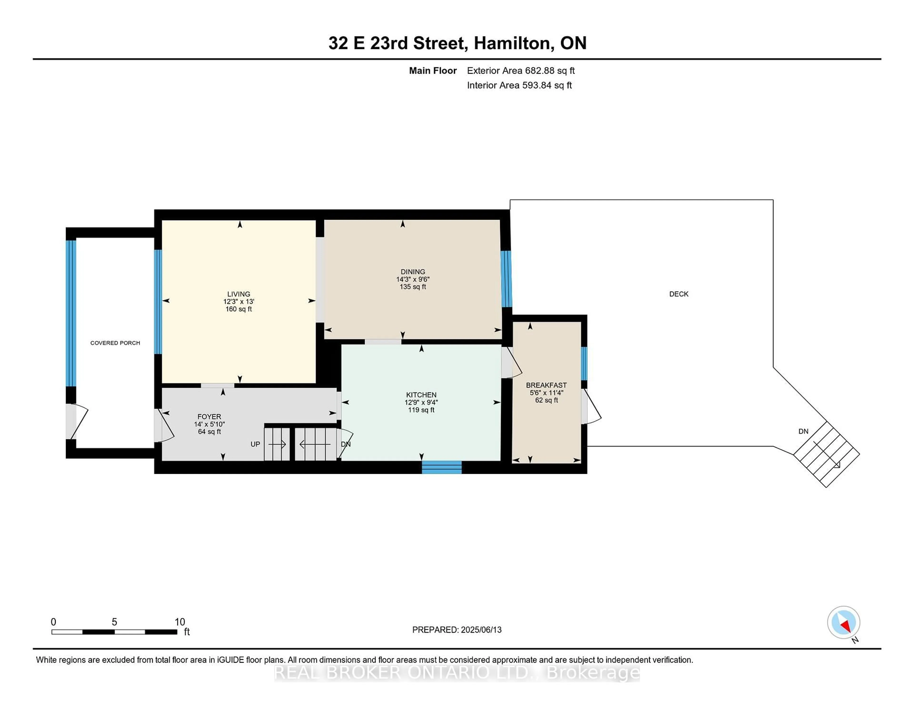 Floor plan for 32 East 23rd St, Hamilton Ontario L8V 2W6
