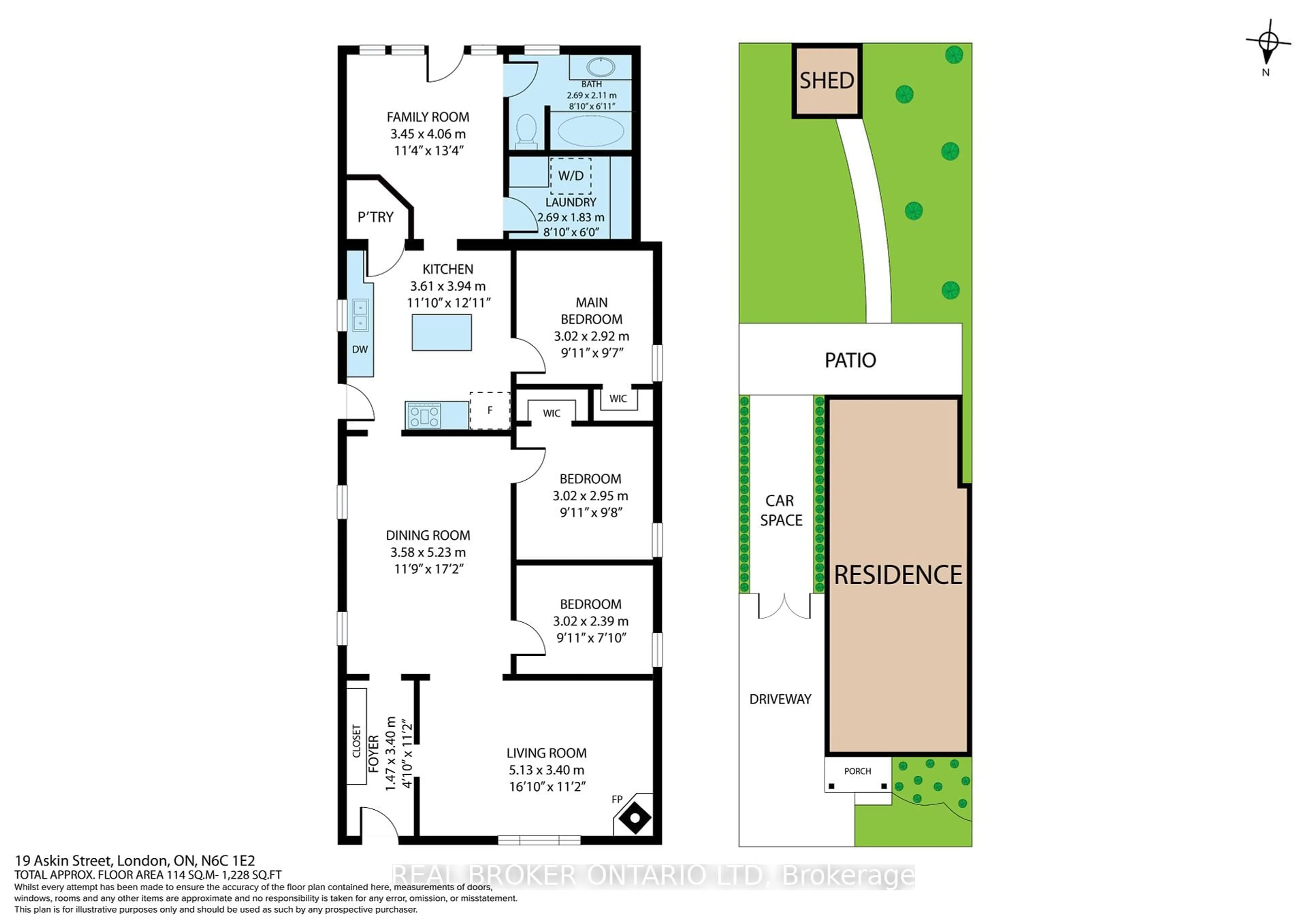 Floor plan for 19 Askin St, London South Ontario N6C 1E2
