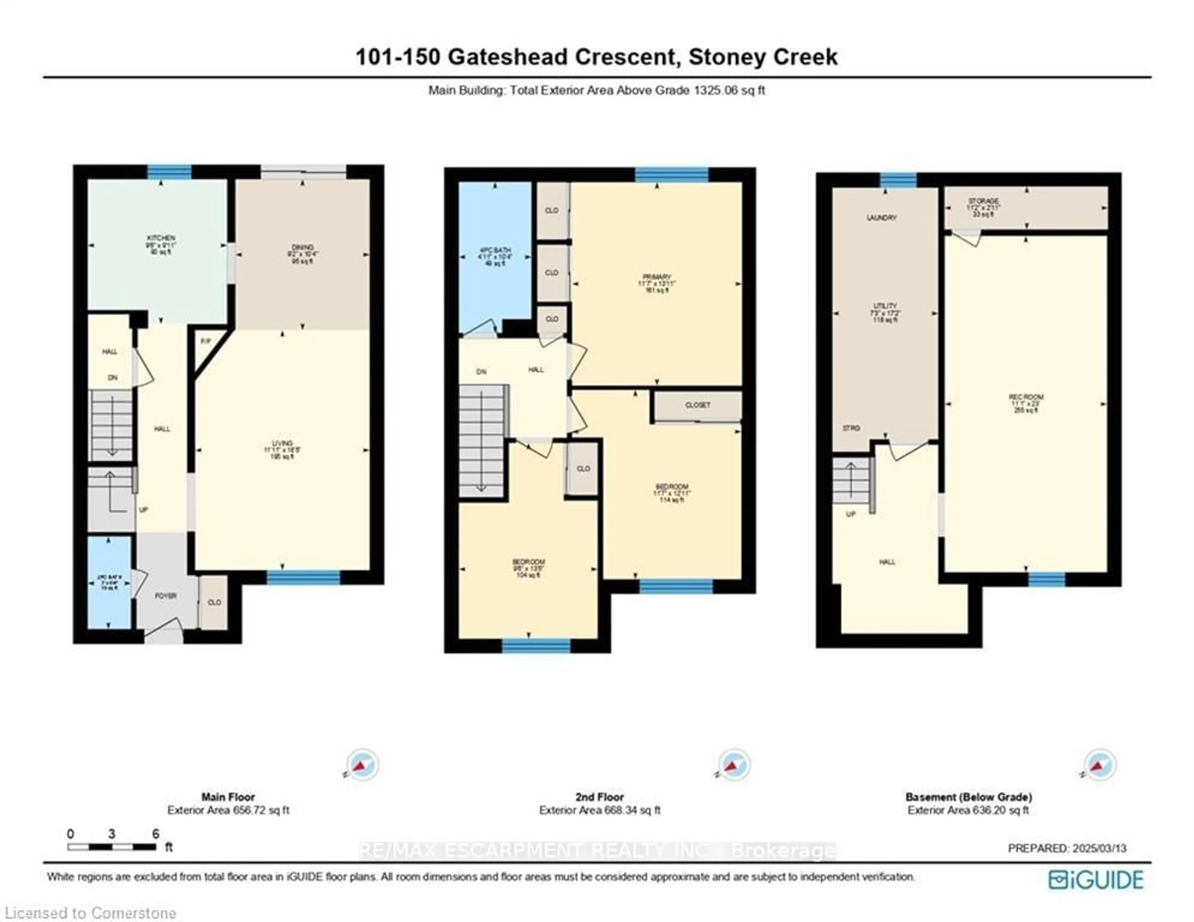 Floor plan for 150 Gateshead Cres #101, Hamilton Ontario L0R 1B3