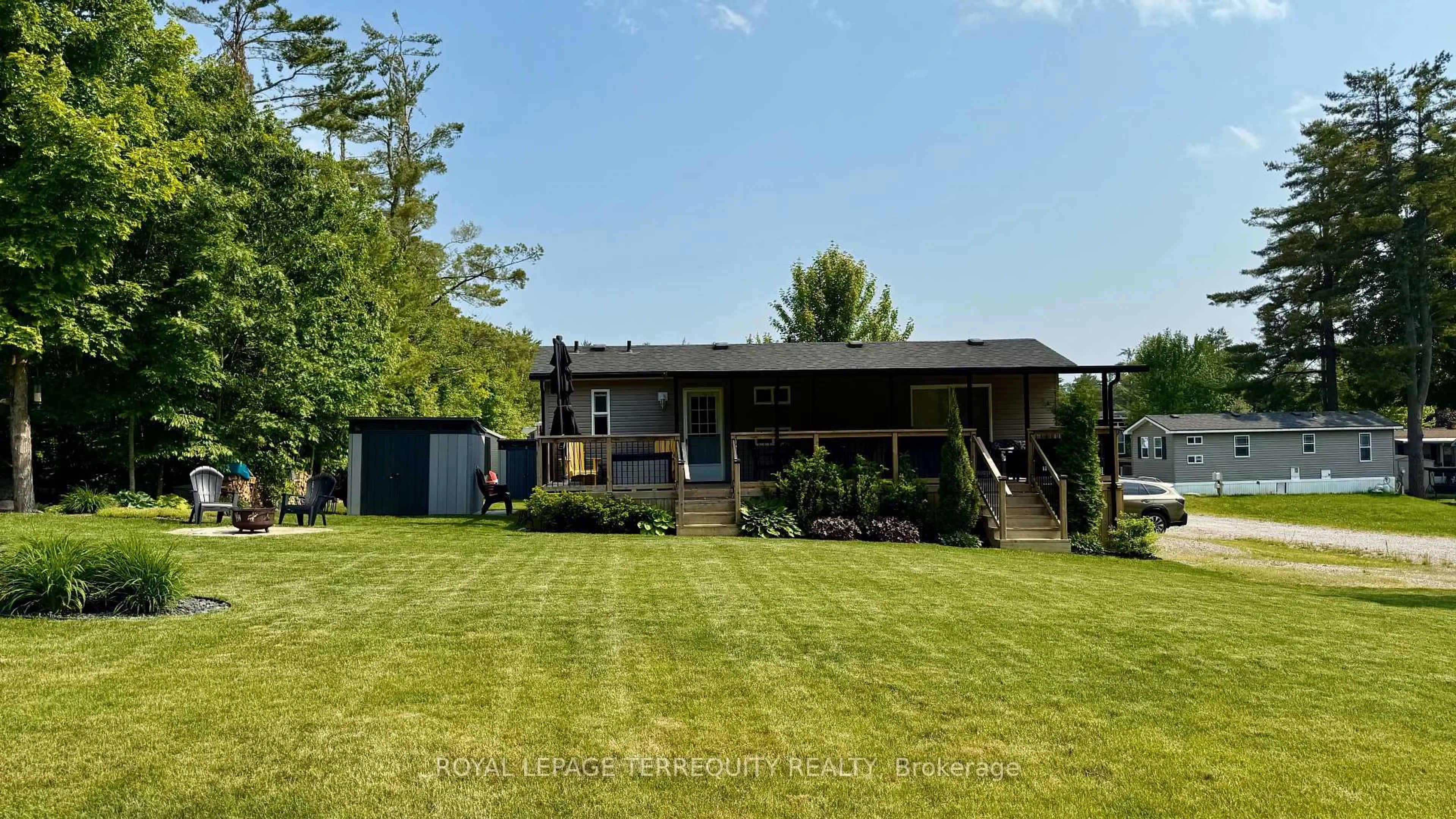 A pic from outside/outdoor area/front of a property/back of a property/a pic from drone, water/lake/river/ocean view for 341 Butternut Rd, Selwyn Ontario K0L 2H0