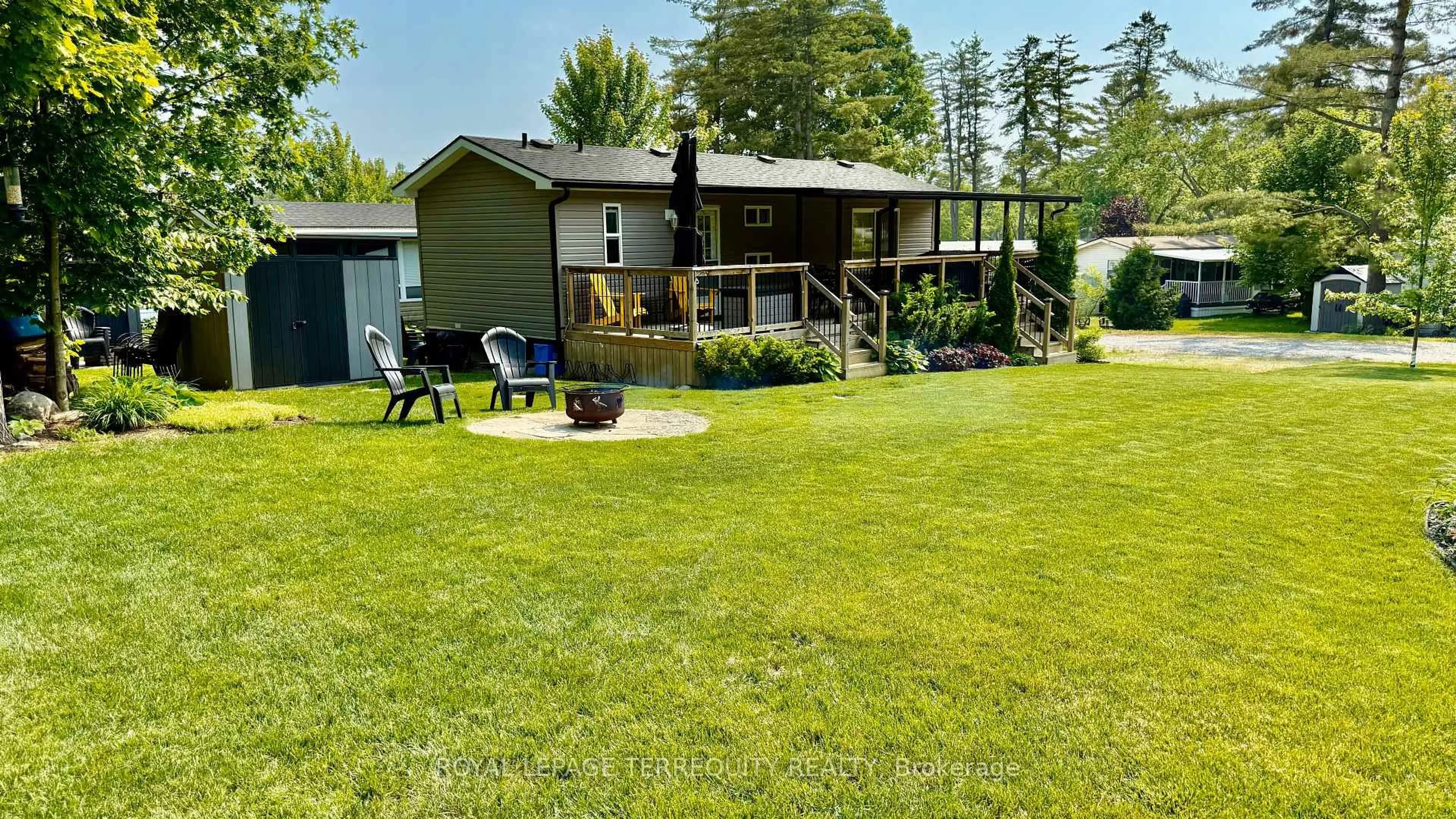 A pic from outside/outdoor area/front of a property/back of a property/a pic from drone, water/lake/river/ocean view for 341 Butternut Rd, Selwyn Ontario K0L 2H0
