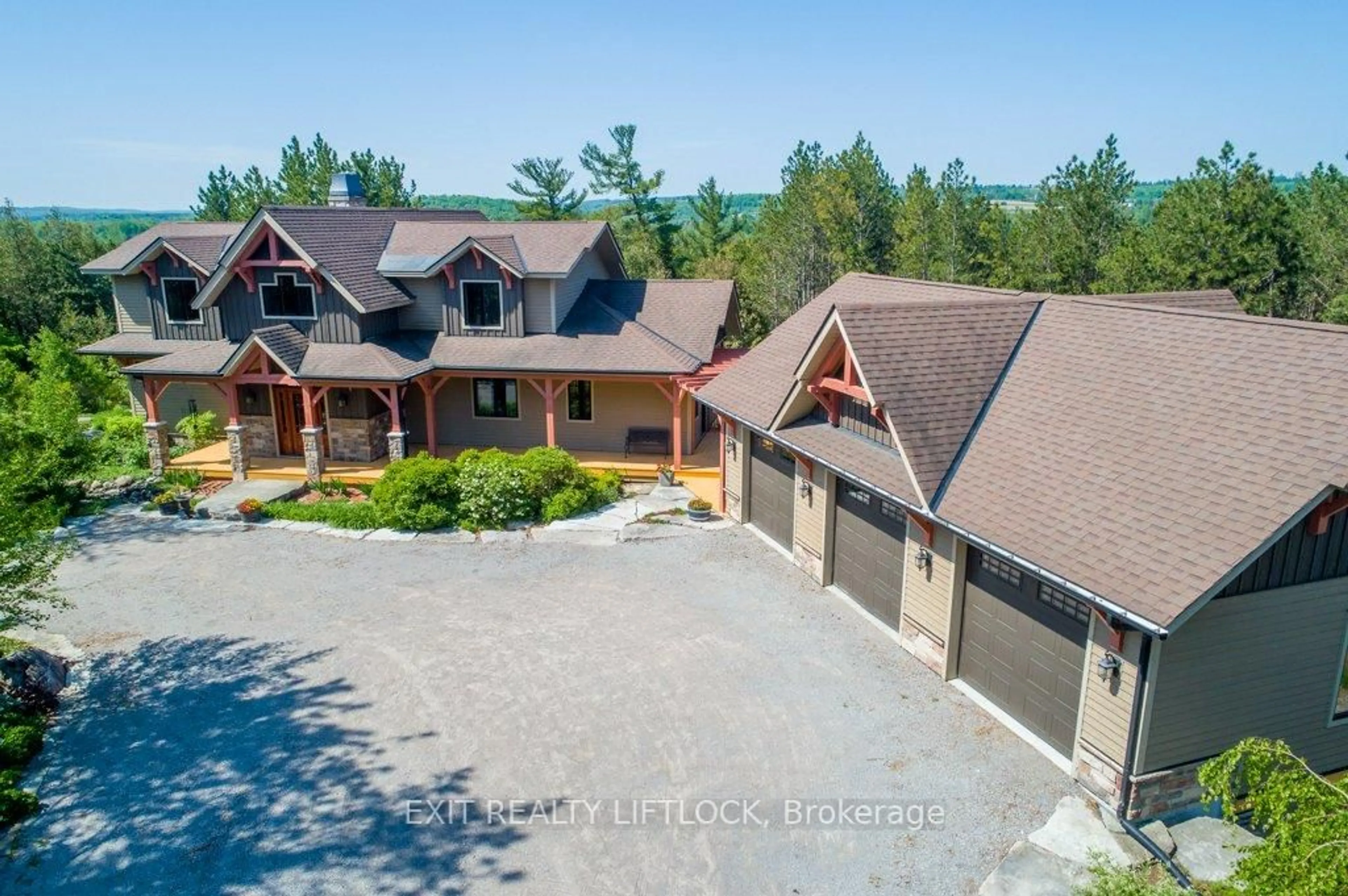 A pic from outside/outdoor area/front of a property/back of a property/a pic from drone, mountain view for 758 Lifford Rd, Kawartha Lakes Ontario L0A 1A0