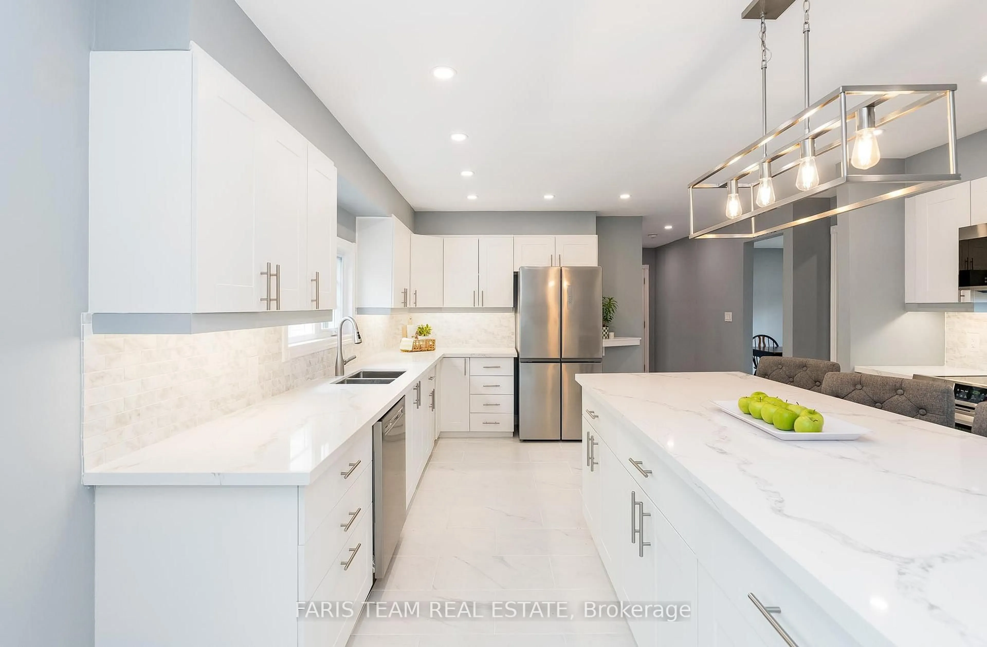 Contemporary kitchen, ceramic/tile floor for 15 Lankin Ave, Bracebridge Ontario P1L 1Y4