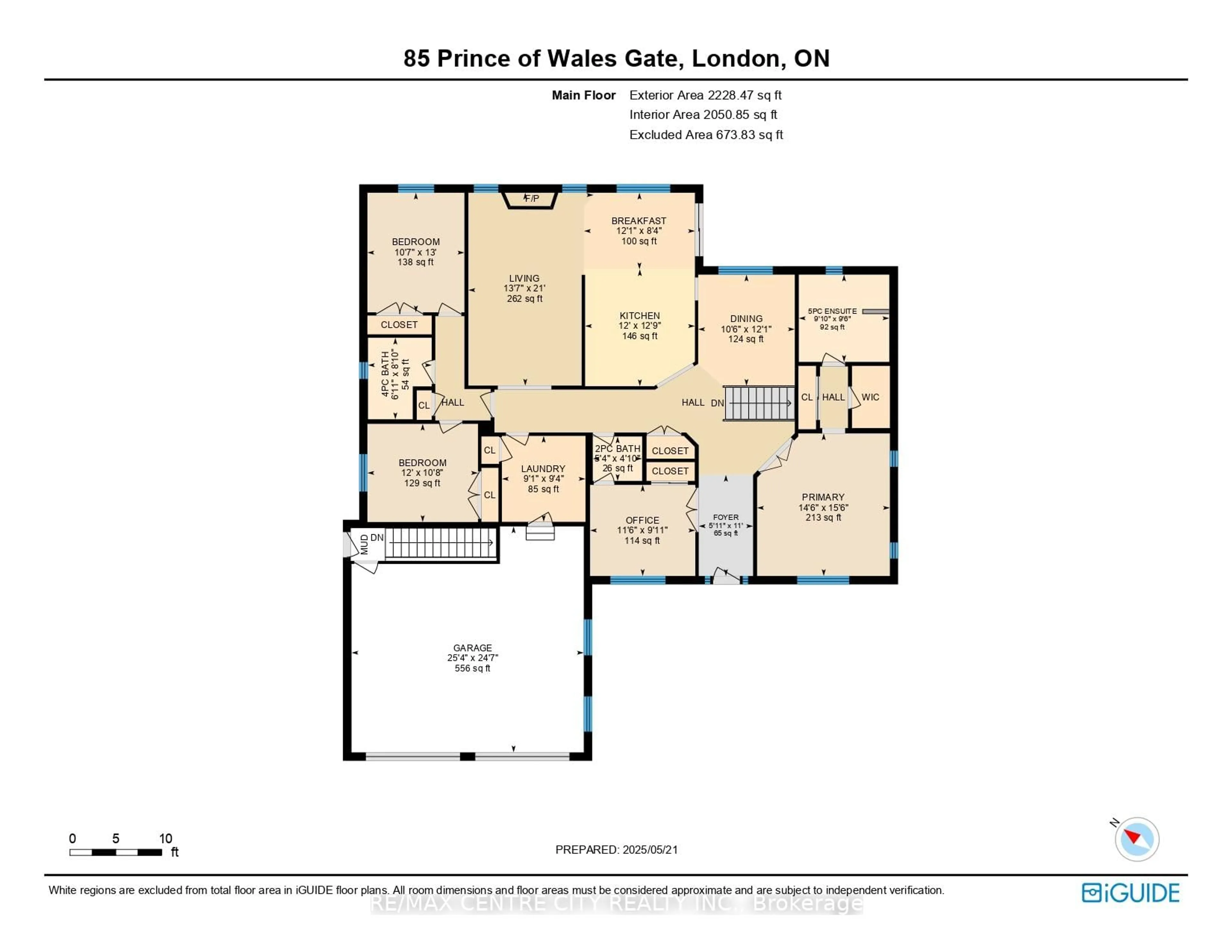 Floor plan for 85 Prince of Wales Gate, London North Ontario N6H 5M2