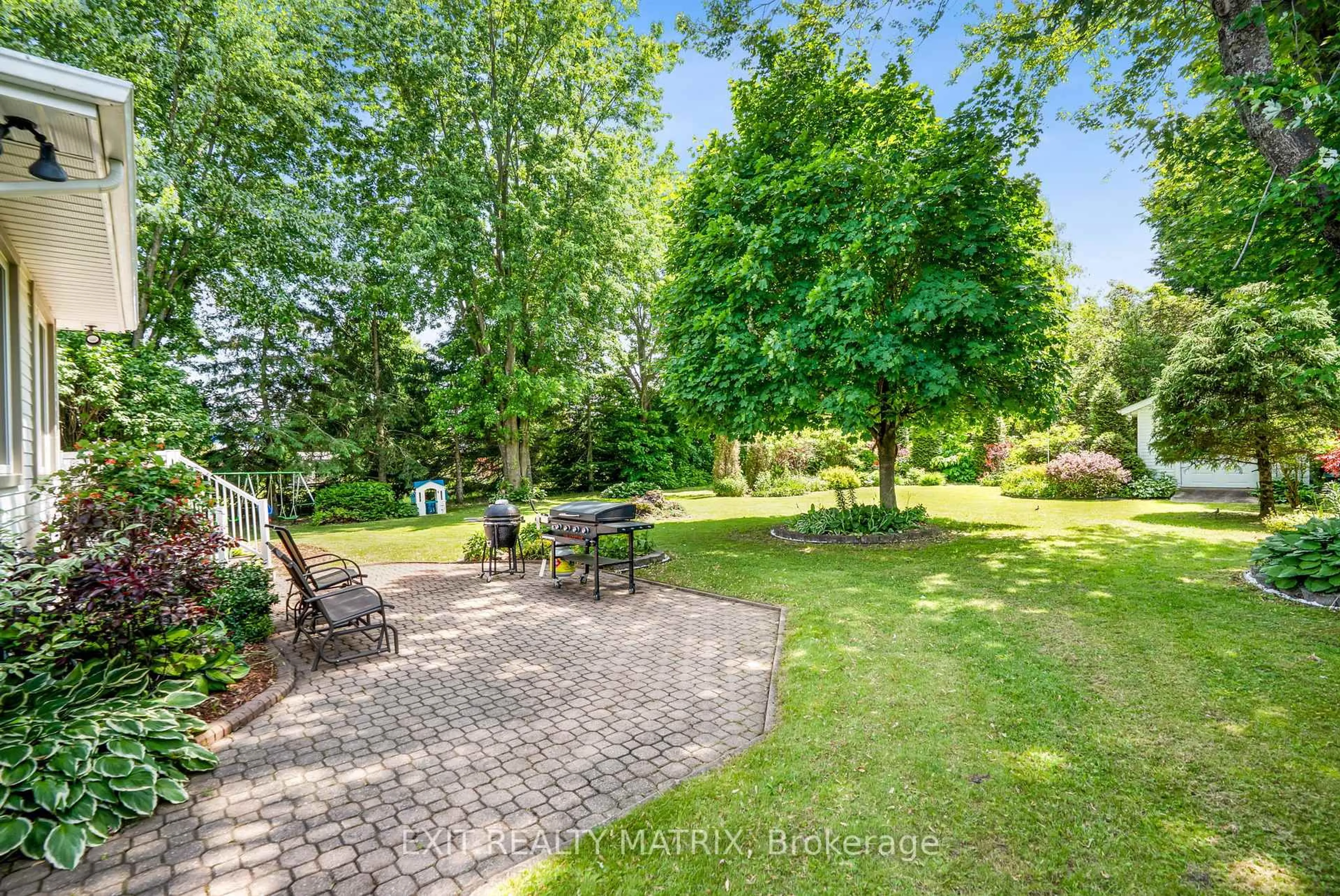 Patio, forest/trees view for 31 Front Rd, Champlain Ontario K0B 1K0