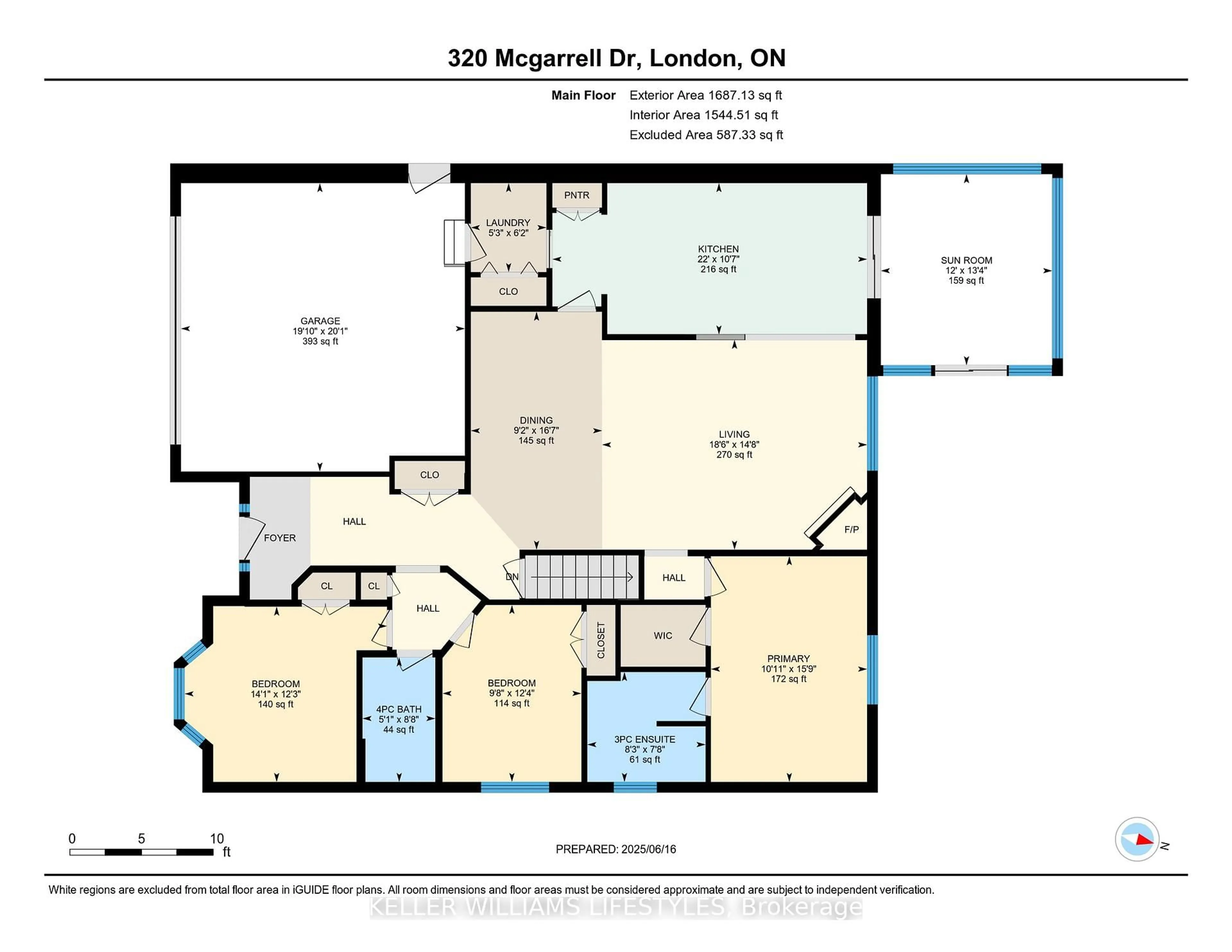 Floor plan for 320 Mcgarrell Dr, London North Ontario N6G 5E9