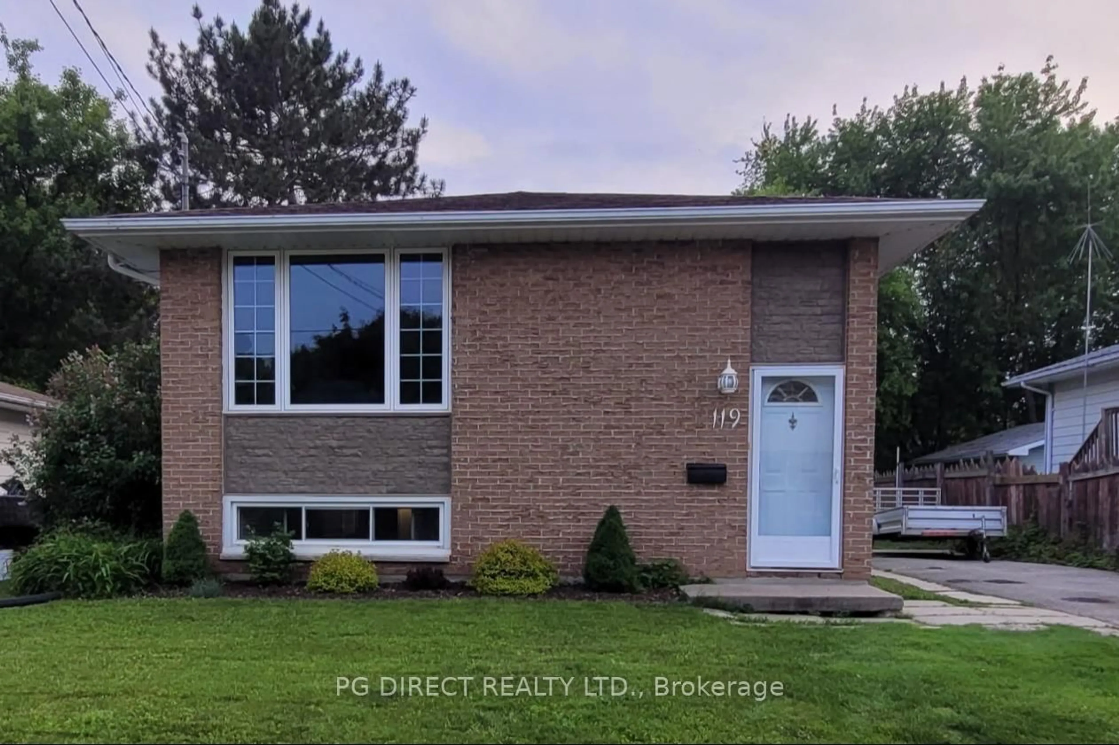 Home with brick exterior material, street for 119 Tweedsmuir Dr, North Bay Ontario P1A 3T9