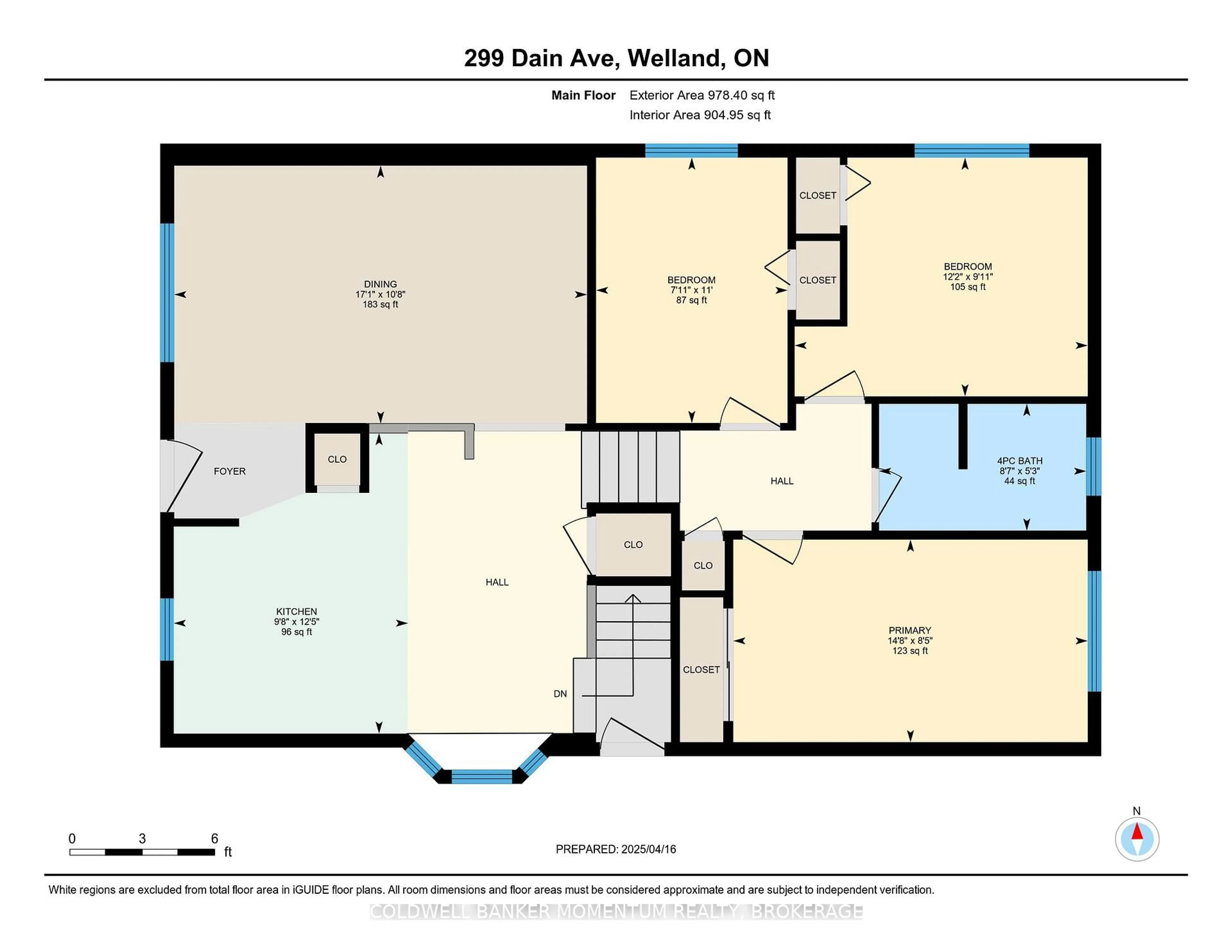Floor plan for 299 Dain Ave, Welland Ontario L3B 3E7
