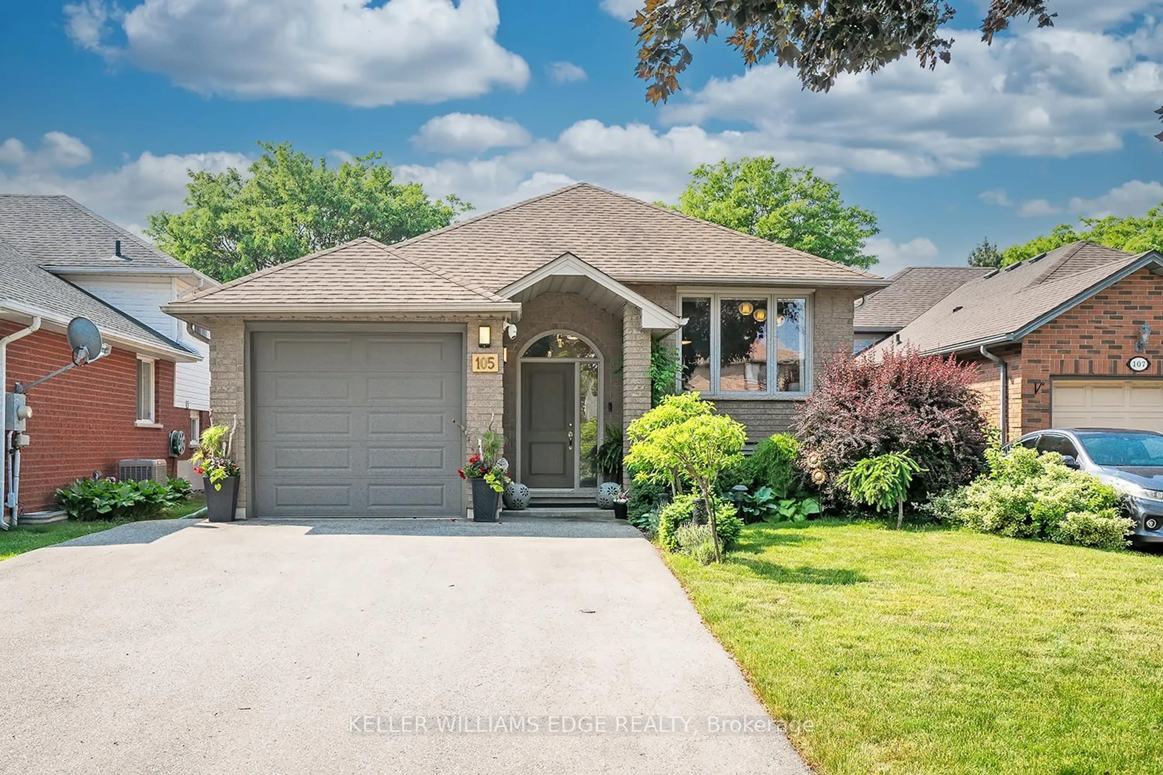 Home with brick exterior material, street for 105 Glenhollow Dr, Hamilton Ontario L8J 3R4