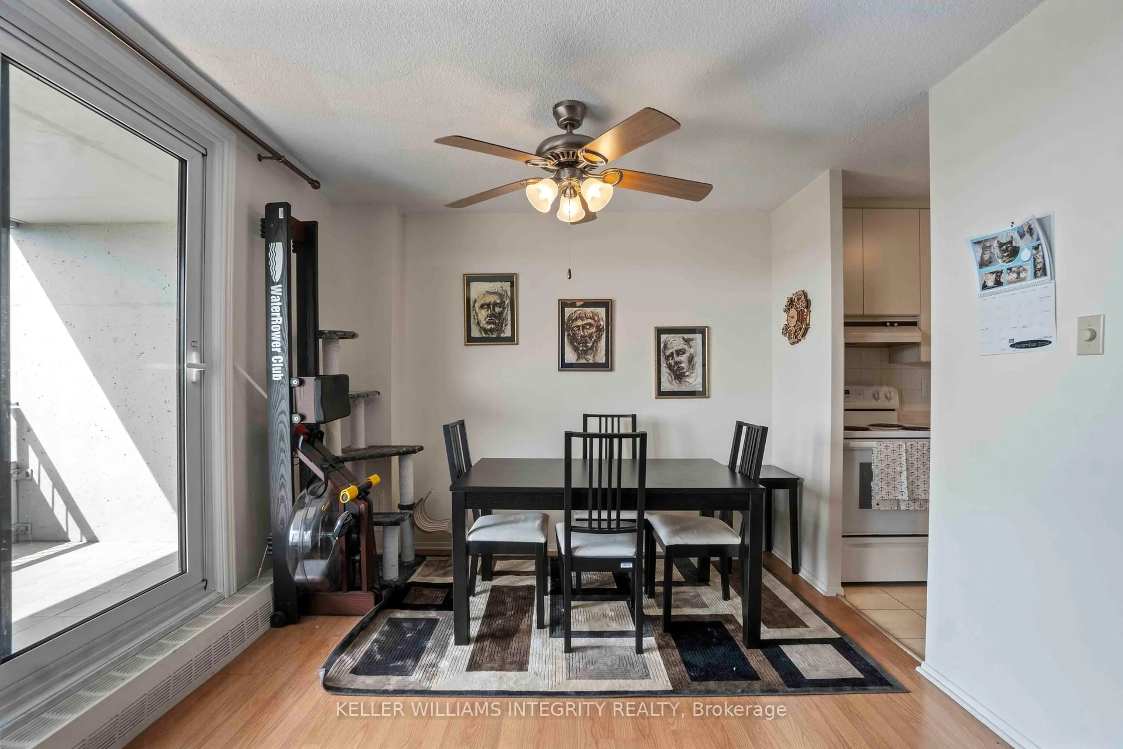 Dining room, wood/laminate floor for 1785 Frobisher Lane #1003, Ottawa Ontario K1G 3T7