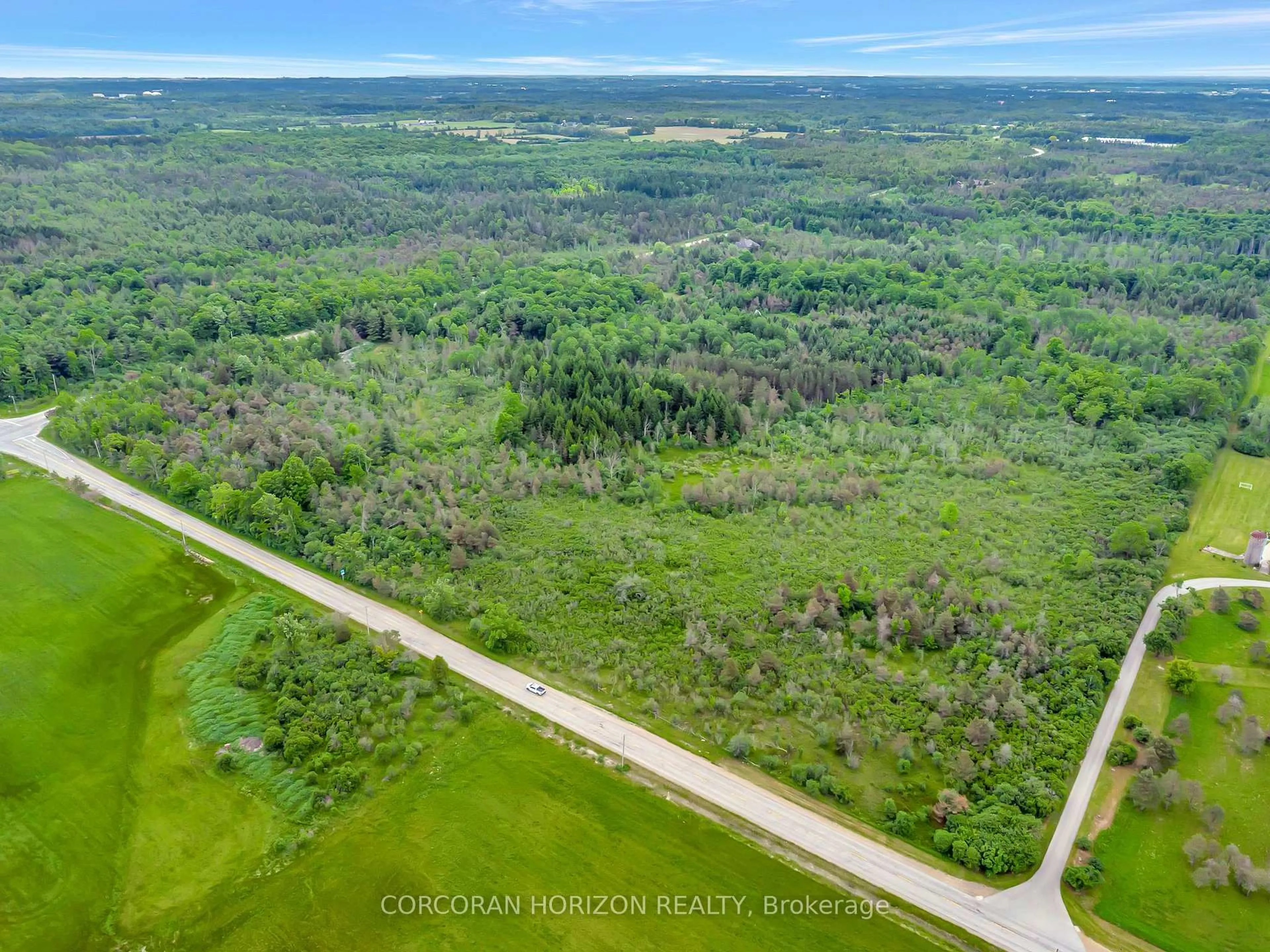 A pic from outside/outdoor area/front of a property/back of a property/a pic from drone, forest/trees view for 1297 Kirkwall Rd, Cambridge Ontario N1R 5S2
