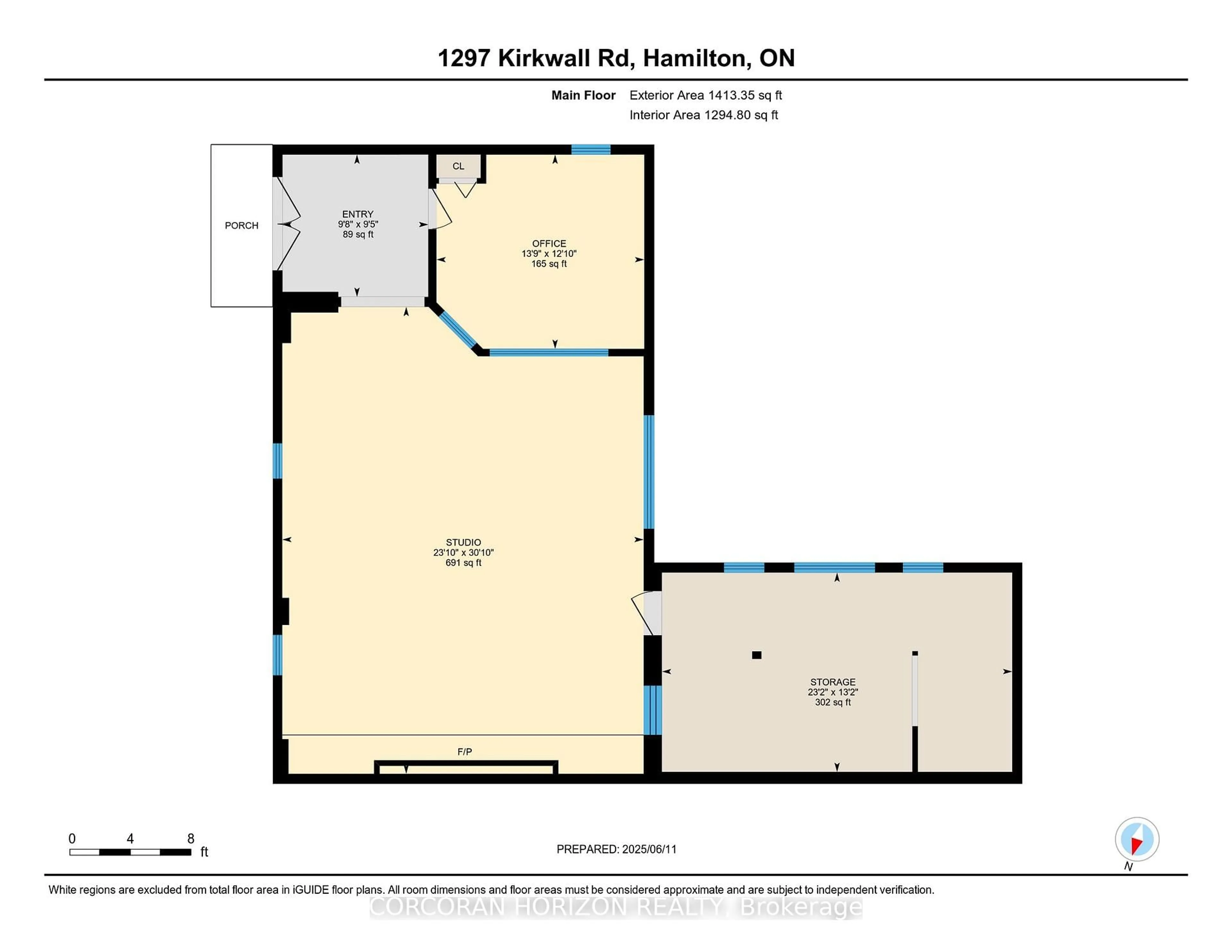 Floor plan for 1297 Kirkwall Rd, Cambridge Ontario N1R 5S2