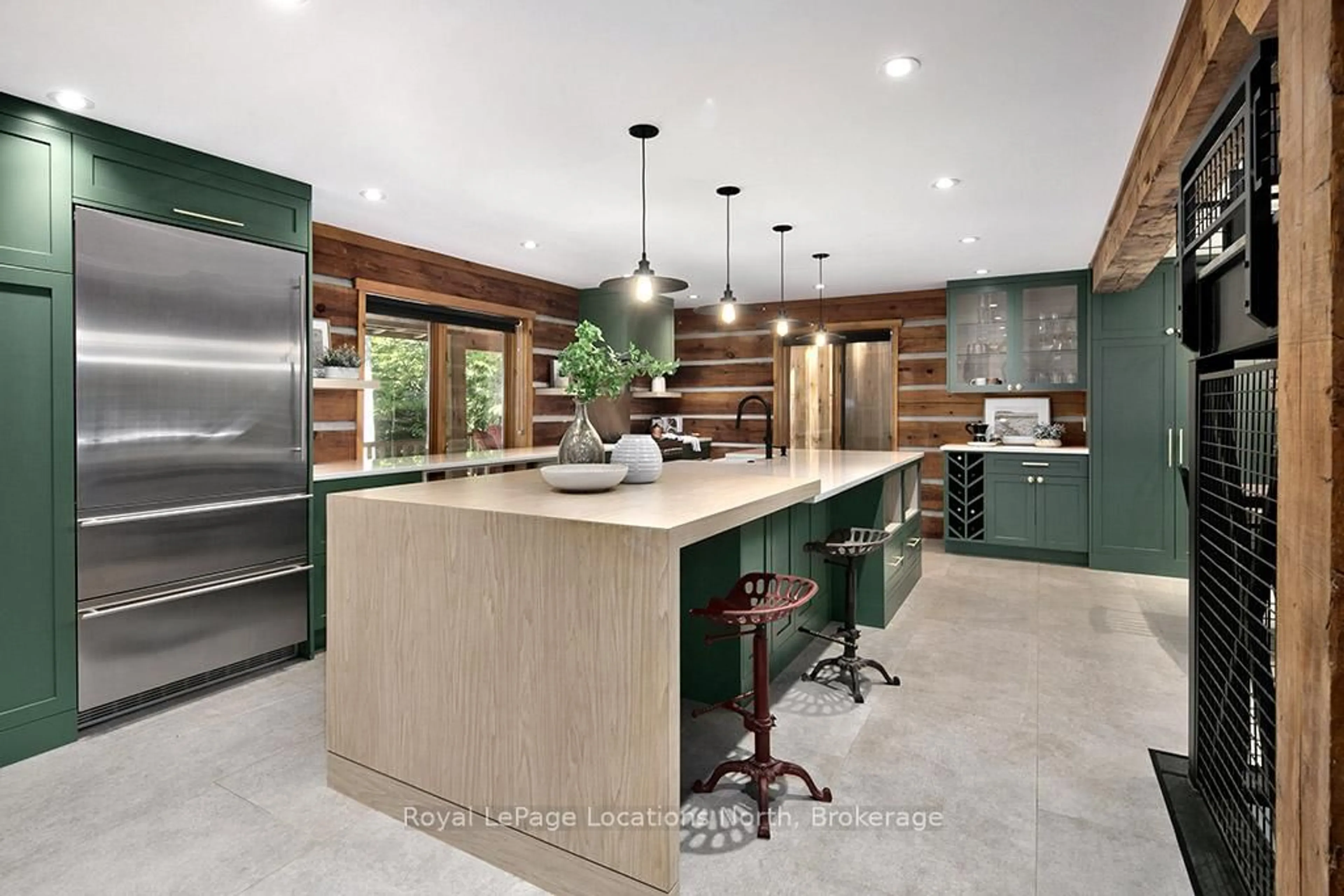 Contemporary kitchen, ceramic/tile floor for 245596 22 Sdrd, Meaford Ontario N4L 0A7